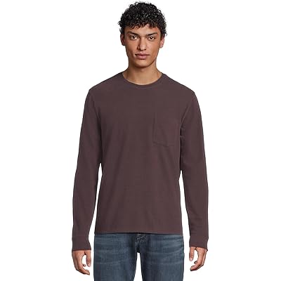 Мужская рубашка Vince Sueded Jersey Pocket Crew