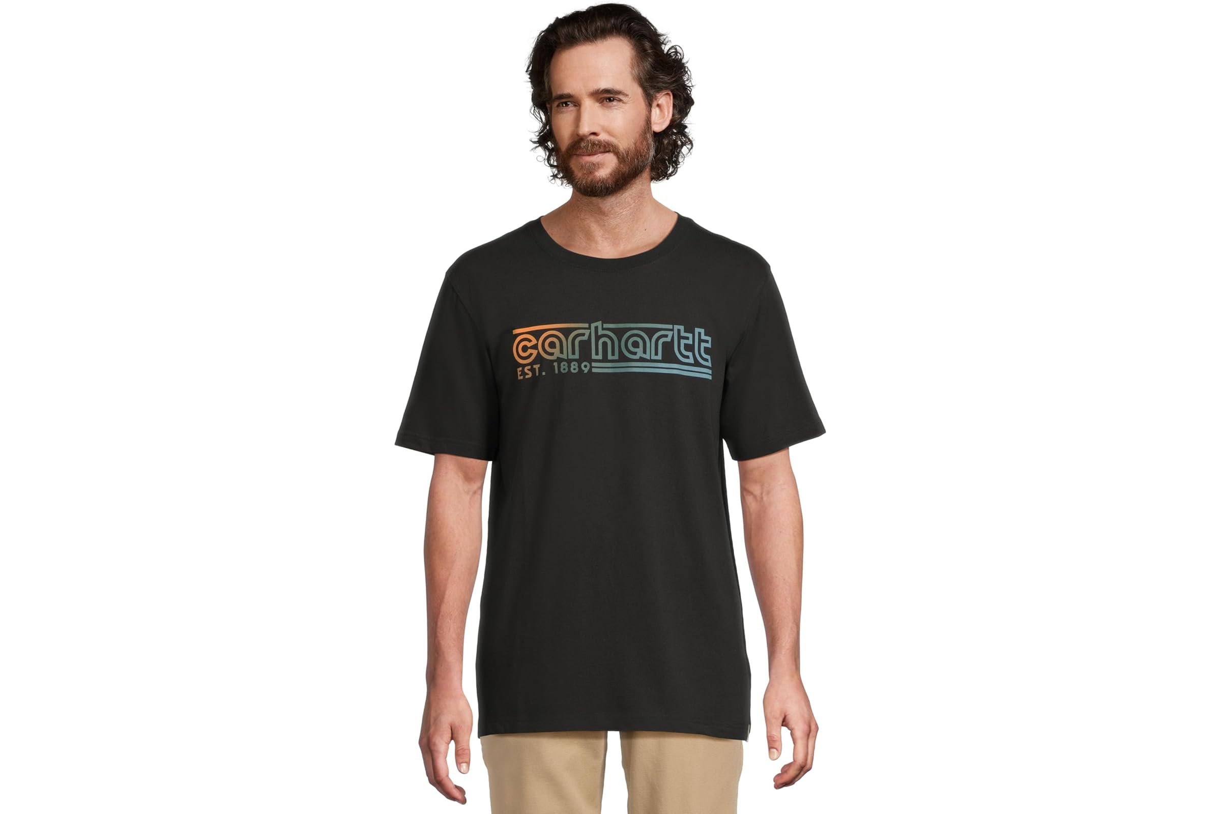 Мужская рубашка Carhartt Relaxed Fit Lightweight Short-Sleeve Logo Graphic T-Shirt 4290₽