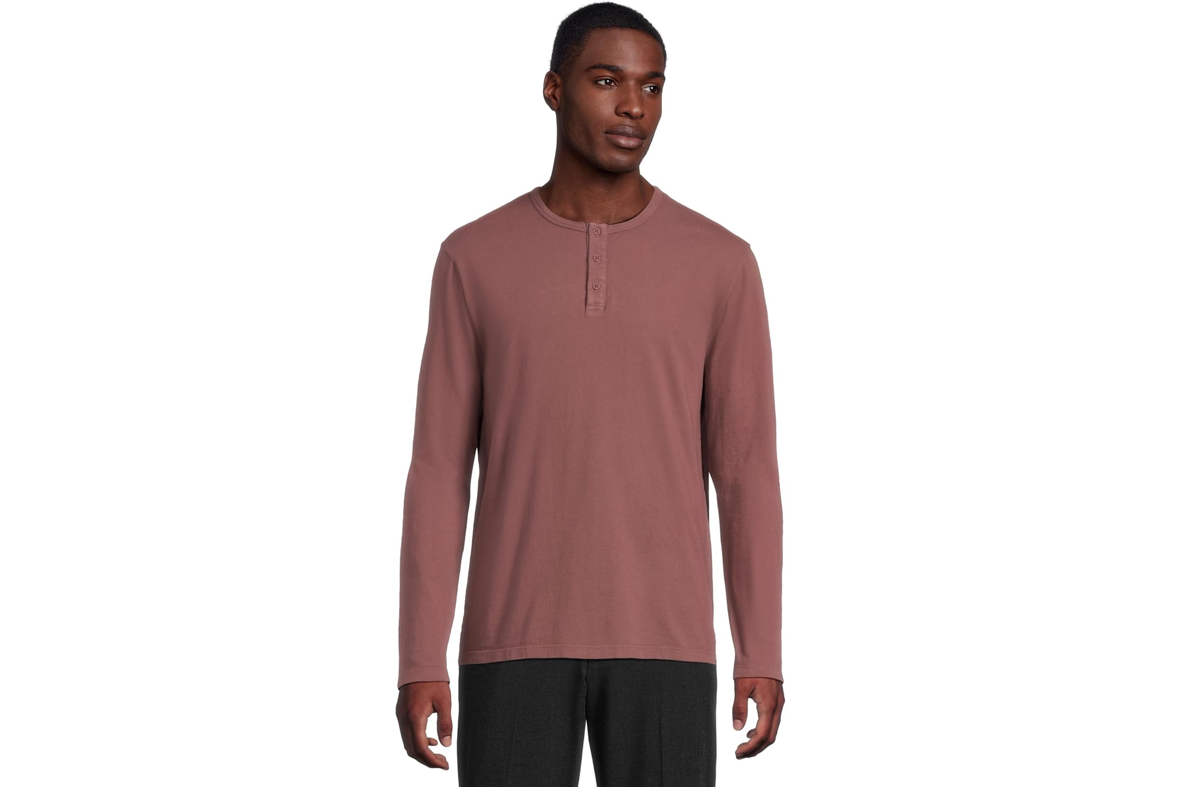 Мужская рубашка Vince Garment Dye Long Sleeve Henley 15690₽