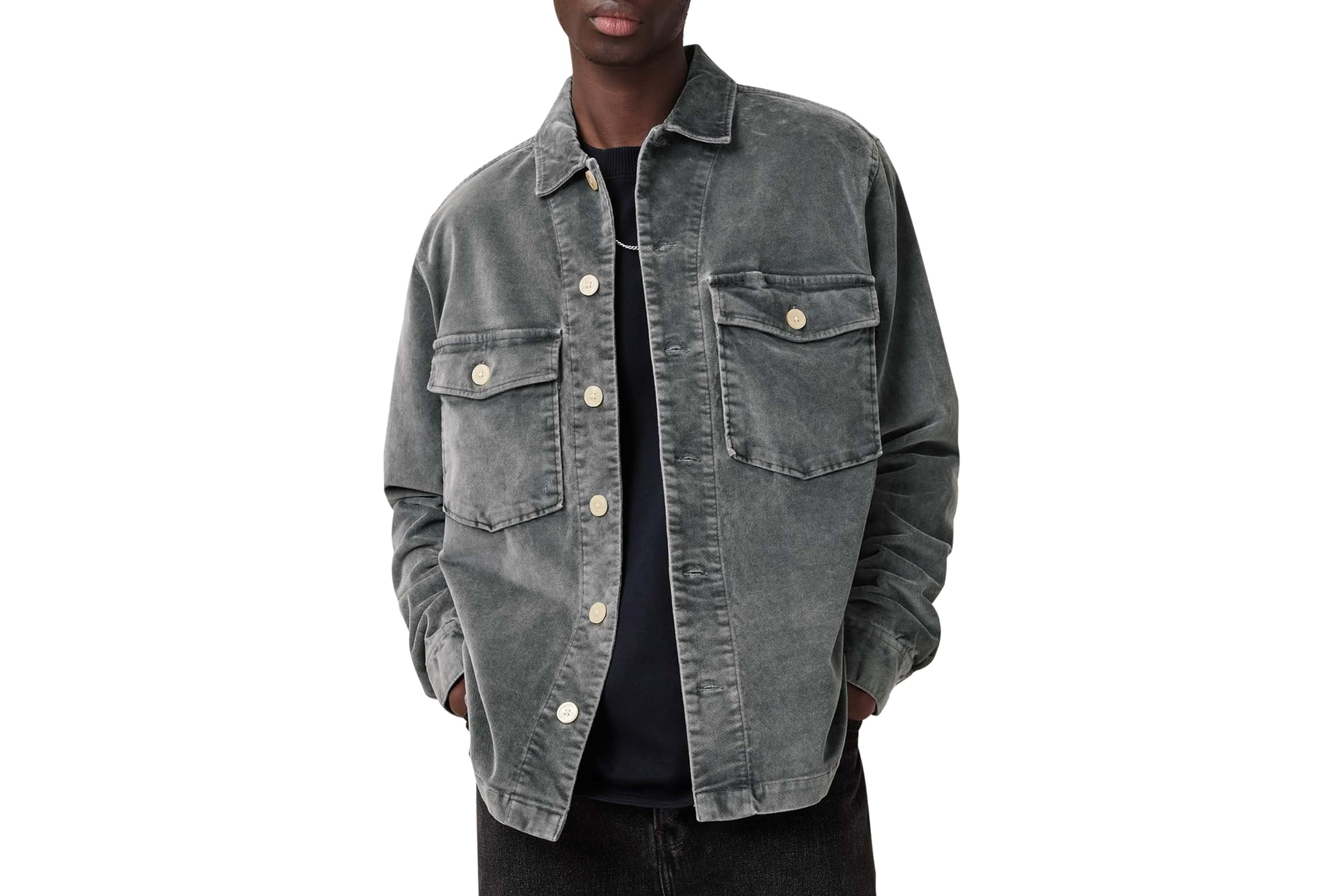 Мужская рубашка AllSaints Harrier Long Sleeve Shirt 34090₽