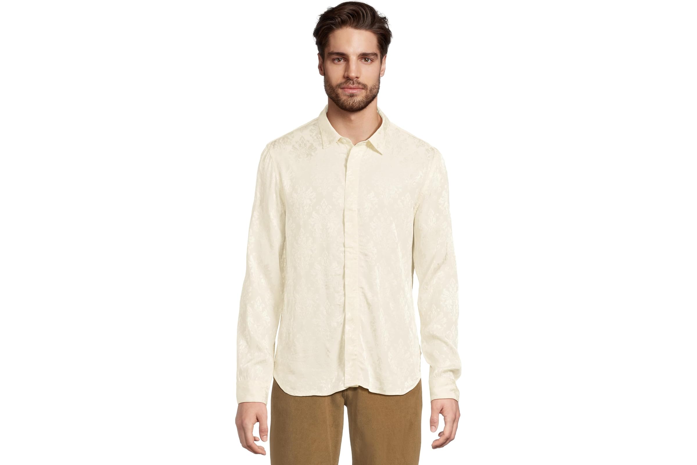 Мужская рубашка John Varvatos Rodney Long Sleeve Shirt W673R24 17290₽