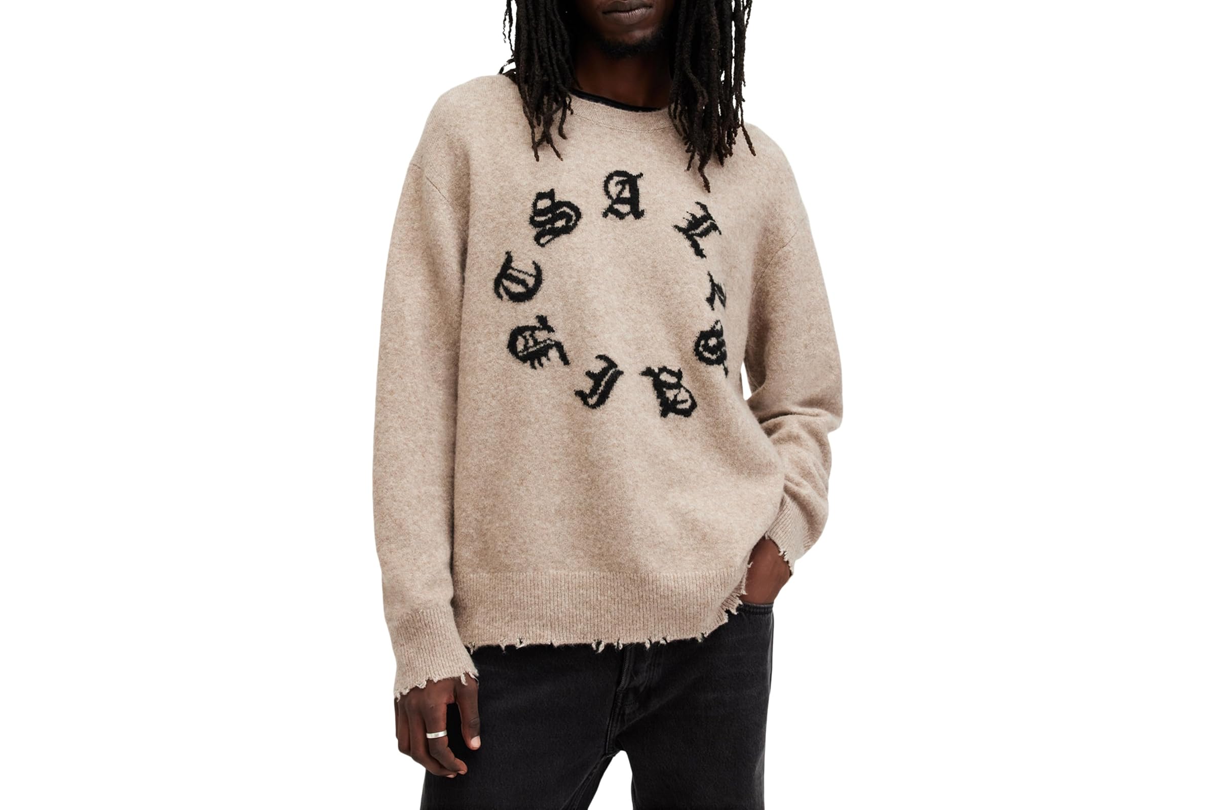 Мужская толстовка AllSaints Scripture Crew 28990₽