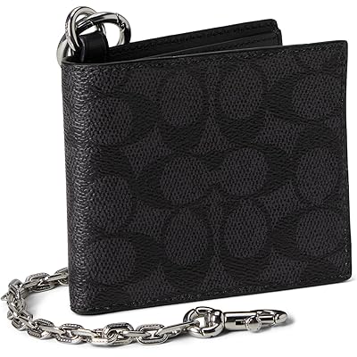 Сумка COACH Billfold Wallet With Chain In Signature Canvas