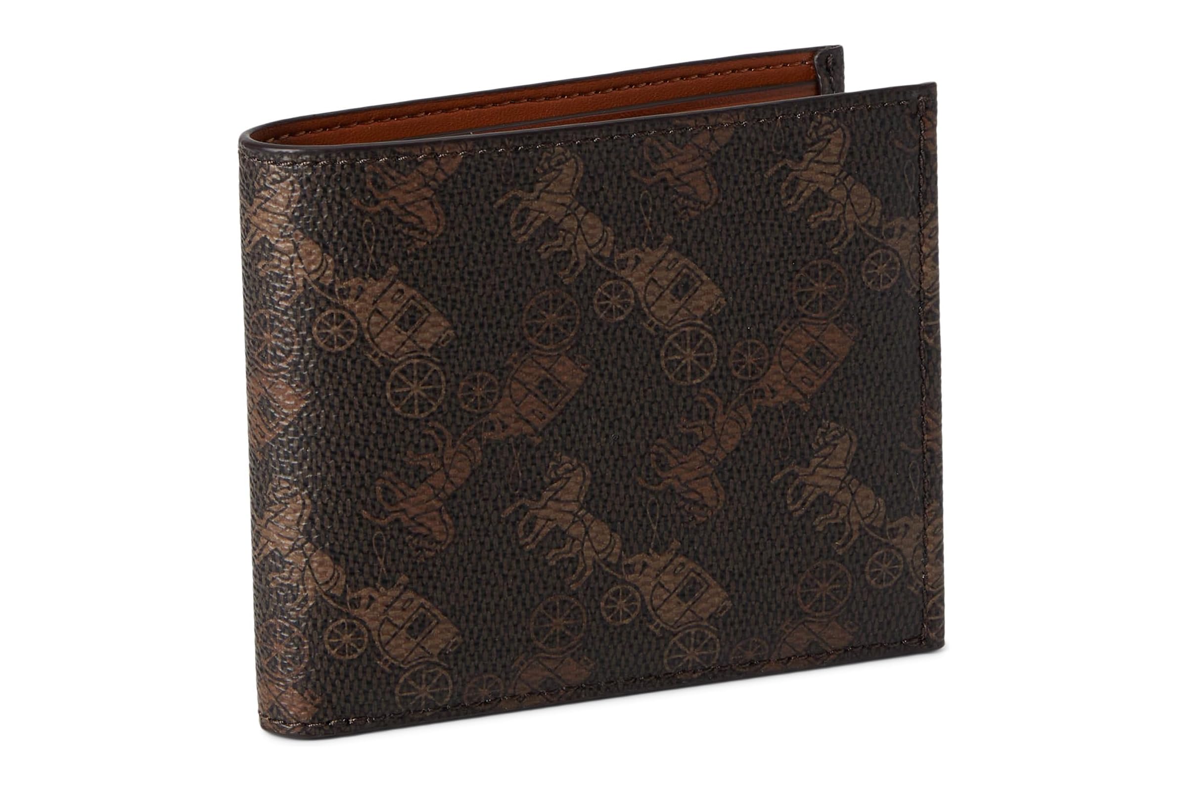 Кошелек COACH Double Billfold Wallet With Horse And Carriage Print 21390₽