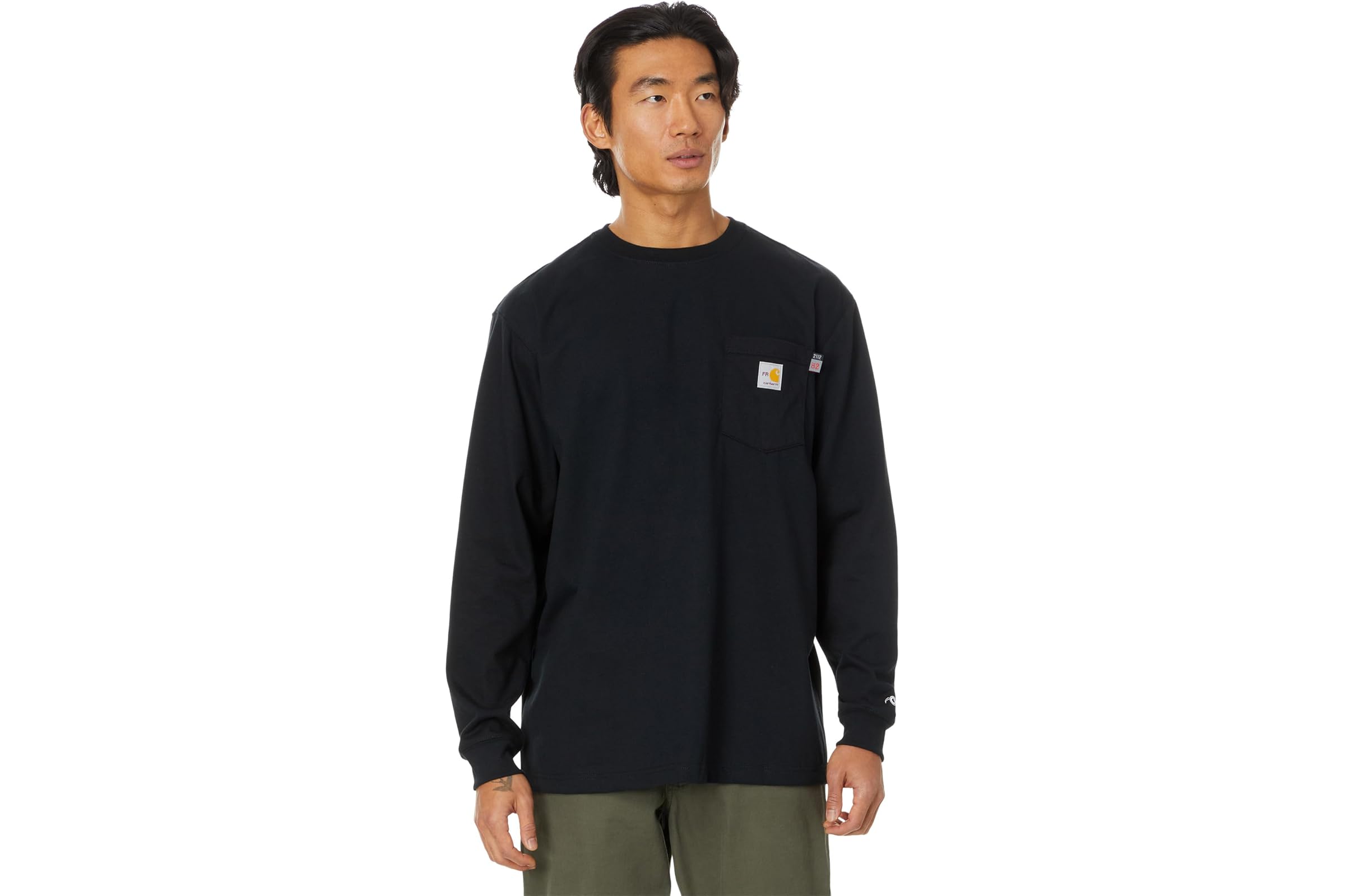 Мужская рубашка Carhartt Flame-Resistant Force Loose Fit Midweight Long Sleeve Pocket T-Shirt 10790₽