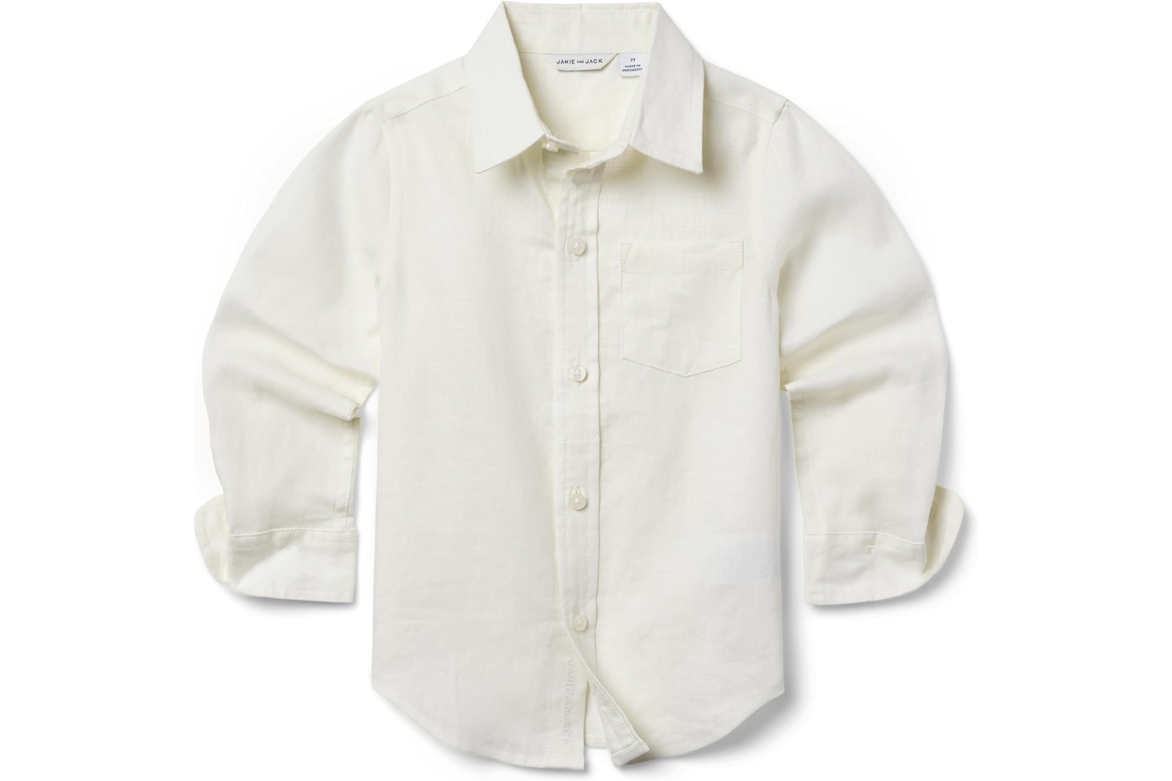 Мужская рубашка Janie and Jack Linen Roll Up Shirt ToddlerLittle KidBig Kid 7390₽