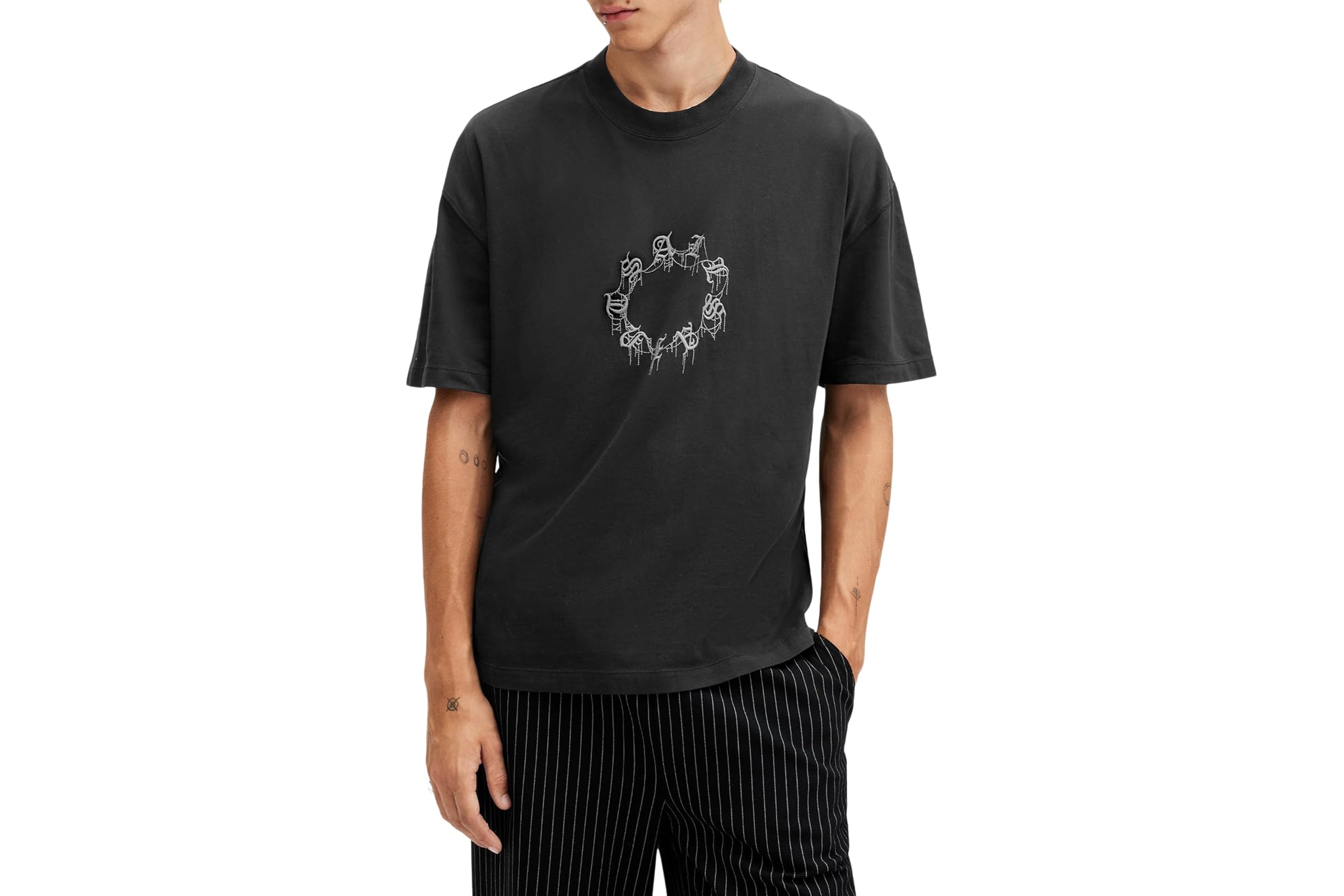 Мужская рубашка AllSaints Cryptierra Short Sleeve Crew 16290₽