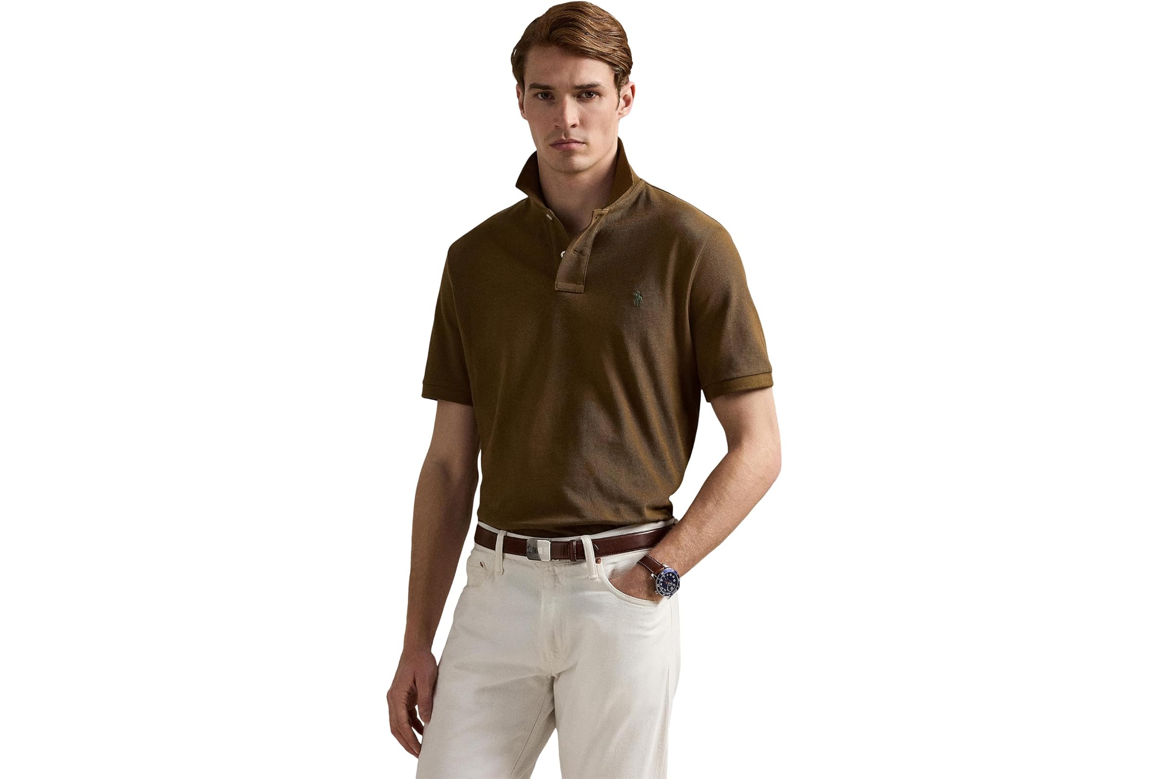 Мужская рубашка Polo Ralph Lauren The Iconic Mesh Polo Shirt 17590₽