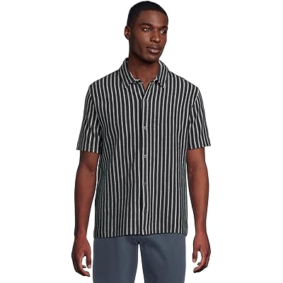 Мужская рубашка Vince Boucle Short Sleeve Button Down Shirt