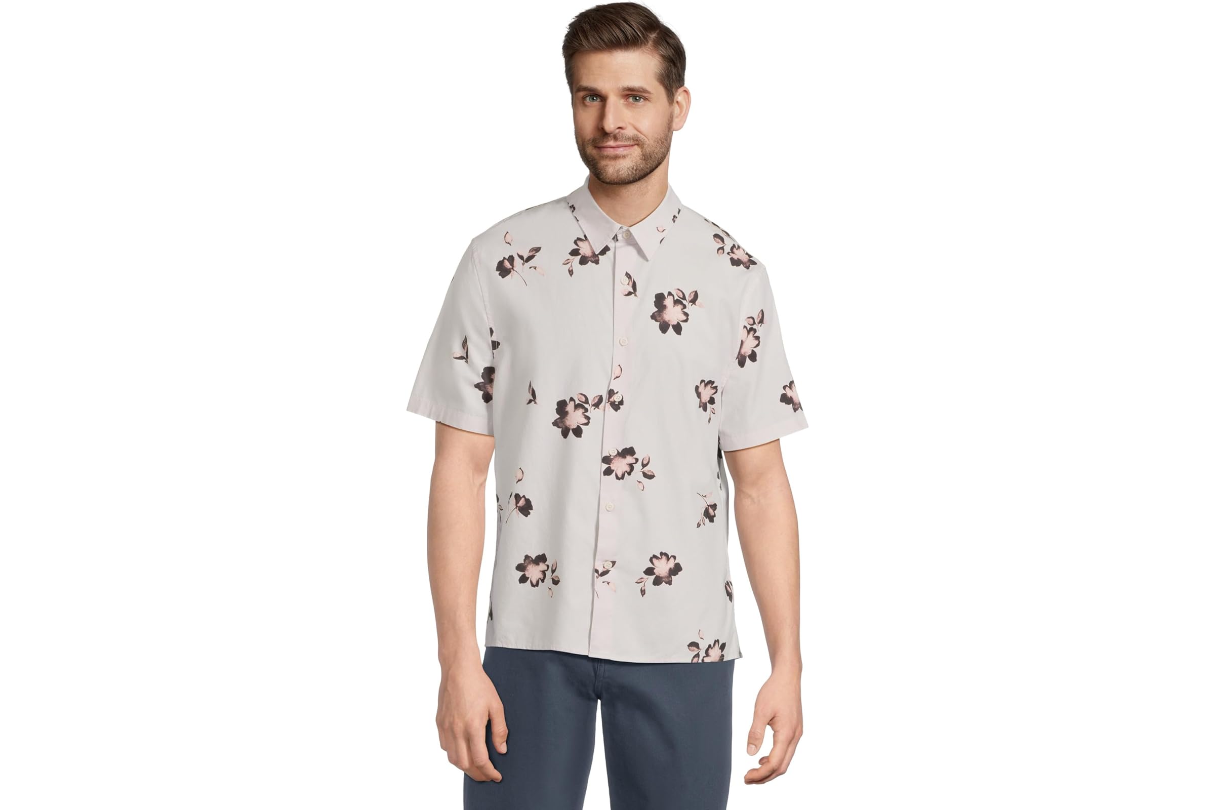 Мужская рубашка Vince Cascading Floral Short Sleeve 23790₽