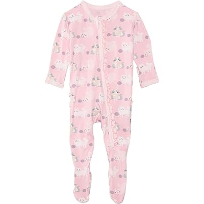 Пижама Kickee Pants Kids Print Muffin Ruffle Footie with 2 Way Zipper (Infant)