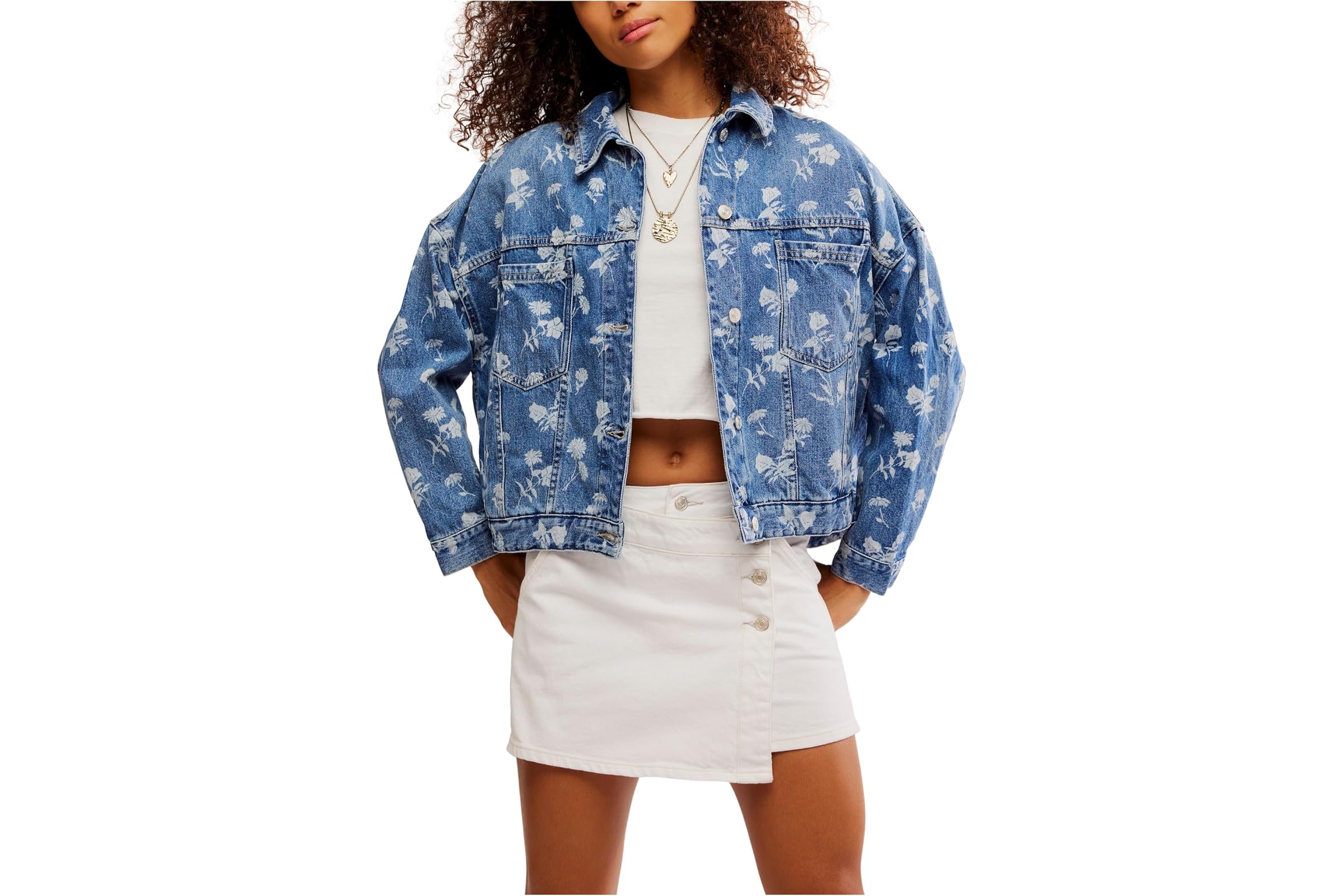 Free People Opal Swing Denim Jacket 24490₽