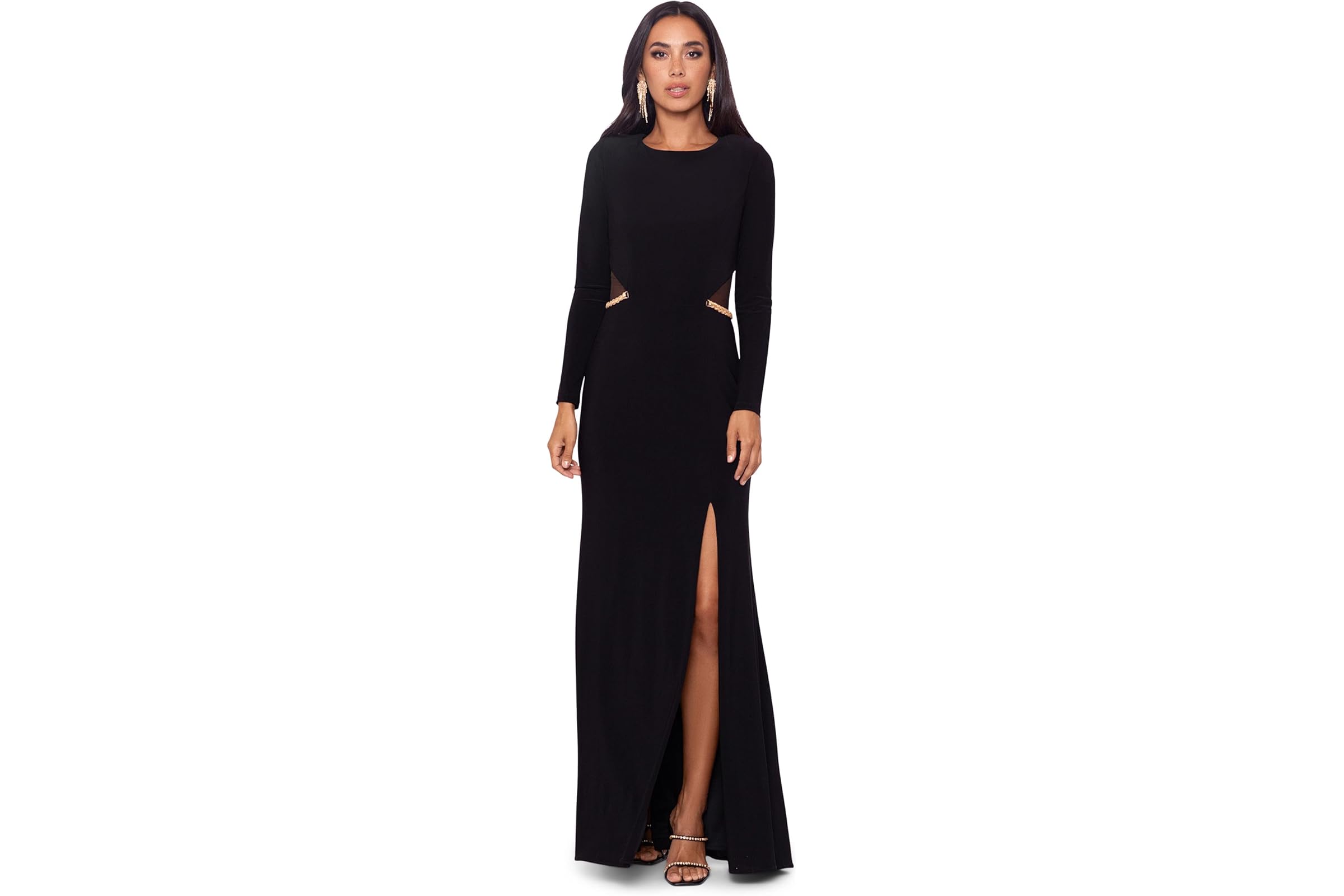 Платье XSCAPE Long Dress with Side Cutouts
