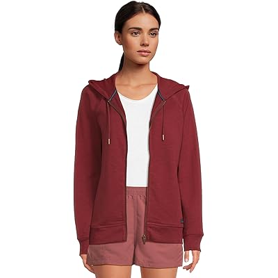 L.L.Bean Peaks Island Full-Zip Hoodie deep rosewood