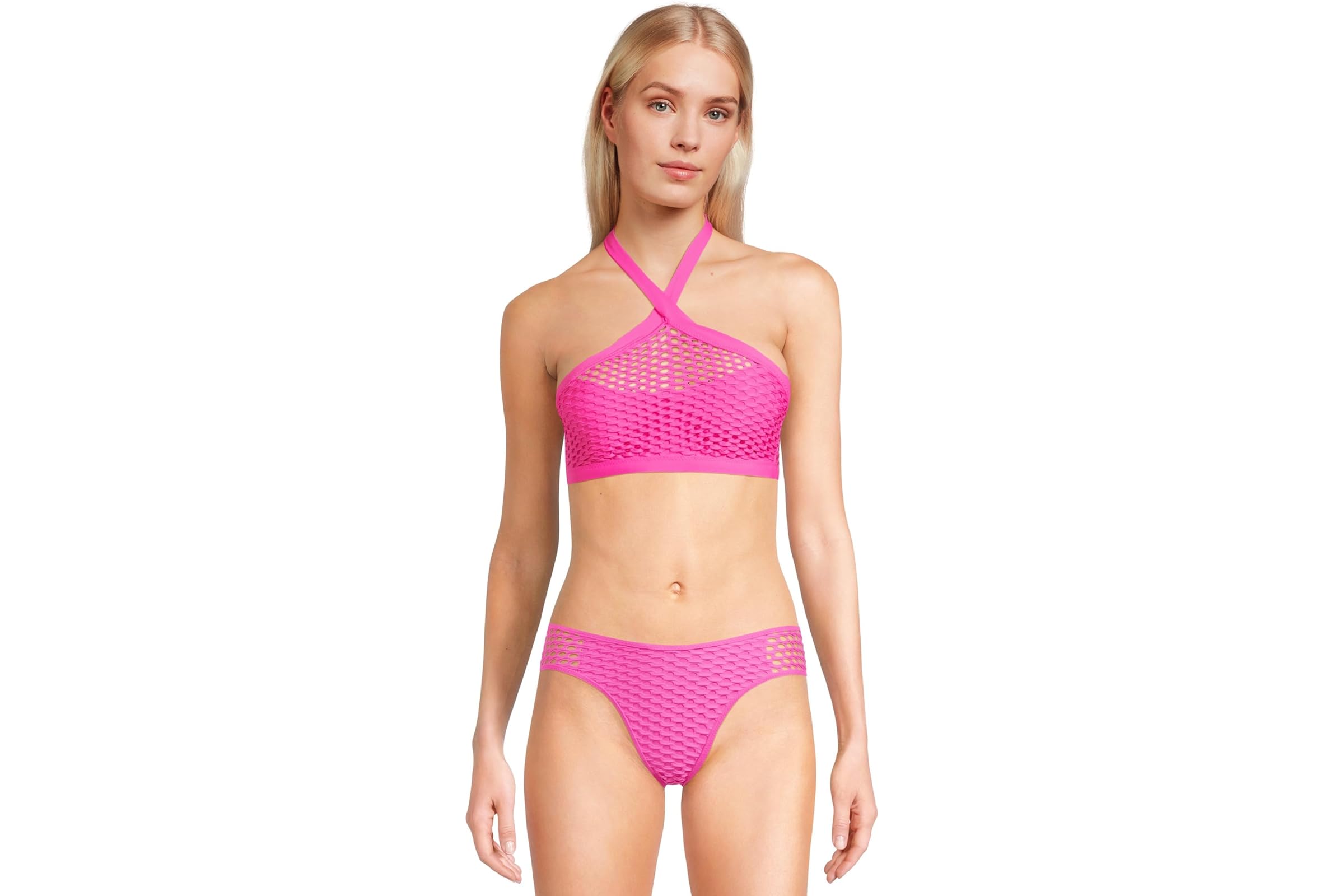 Купальник BECCA Castaway Kaia Textured High Neck Top