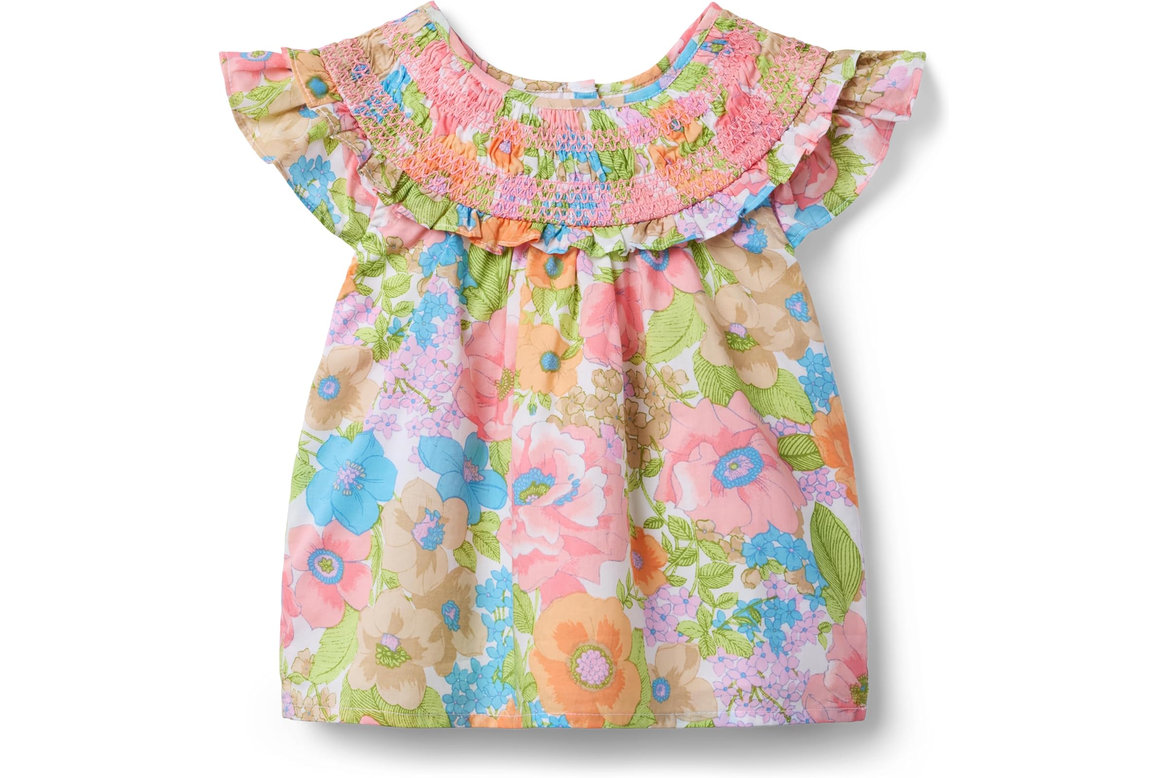 Janie and Jack Floral Smock Neck Top toddlerLittle KidBig Kid 5490₽