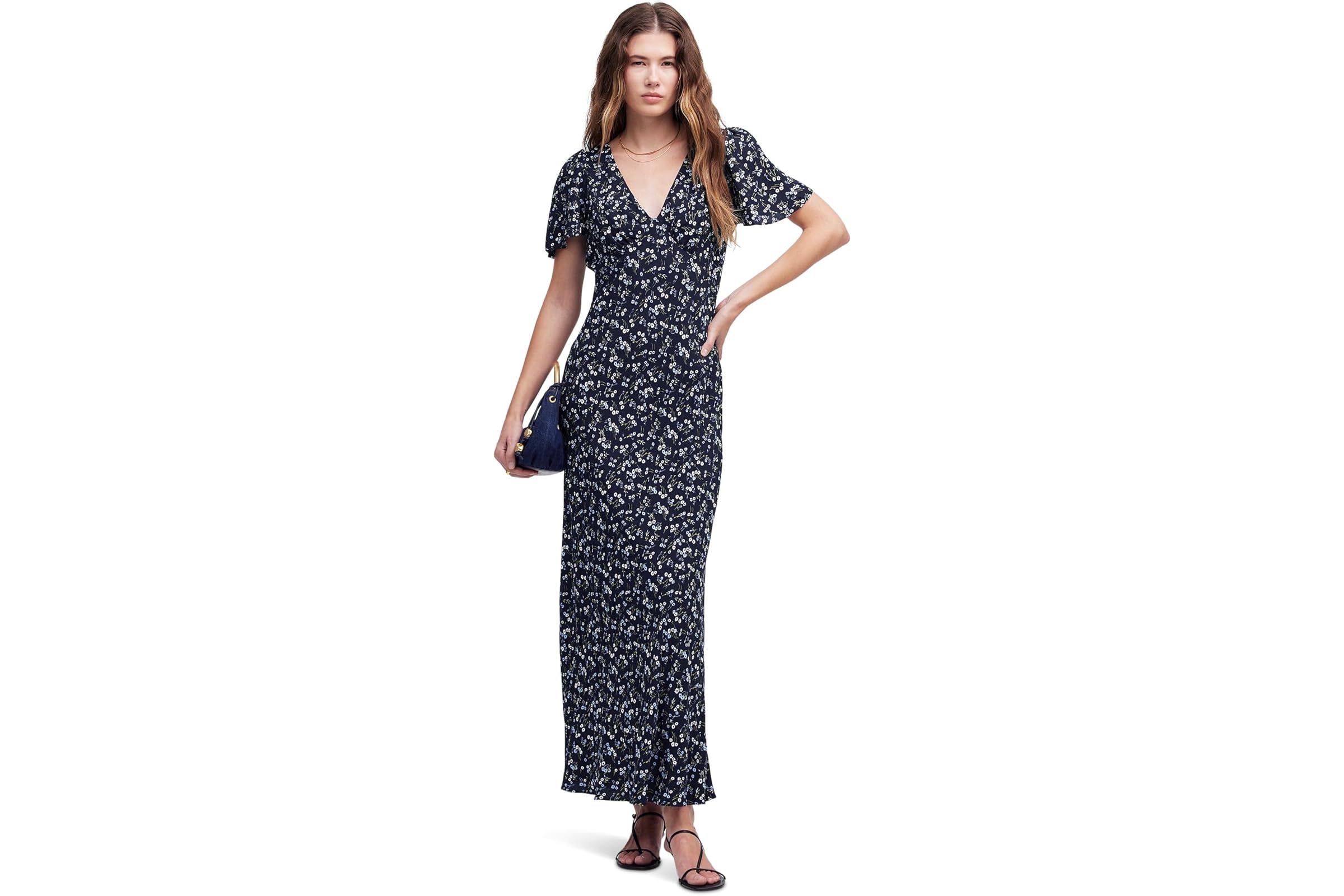 Платье Madewell Printed Crepe Vneck Midi 18790₽