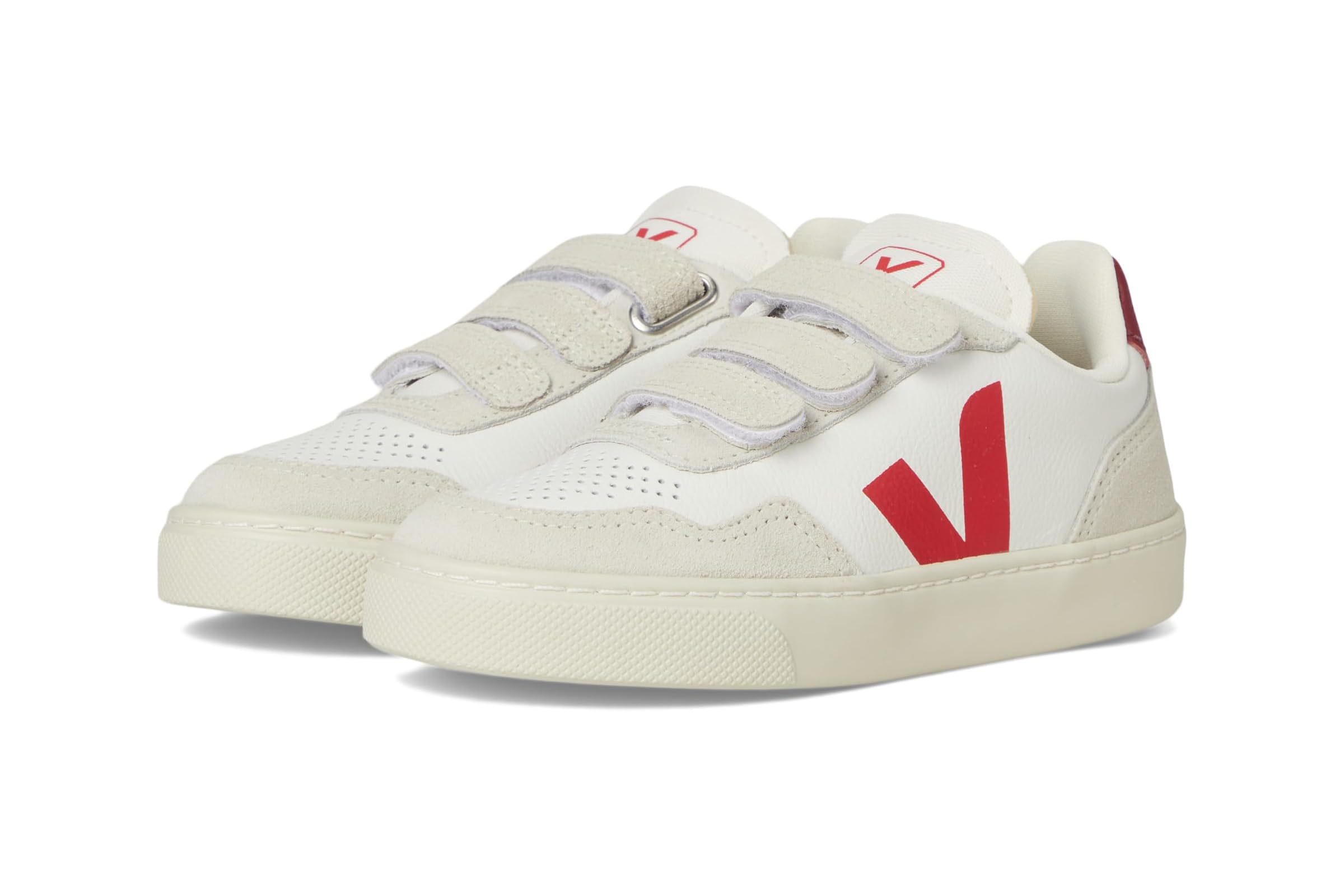 VEJA Kids Small V-90 Origanically Traced Leather (Little Kid/Big Kid)