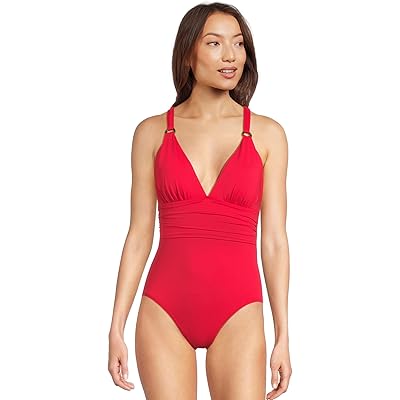 Купальник Tommy Bahama Pearl Novelty Vneck One-Piece