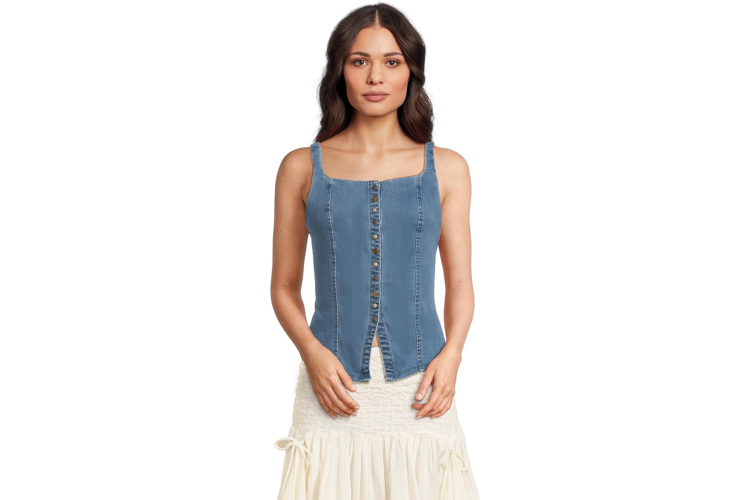 Free People A Moment In Time Denim Vest 17290₽