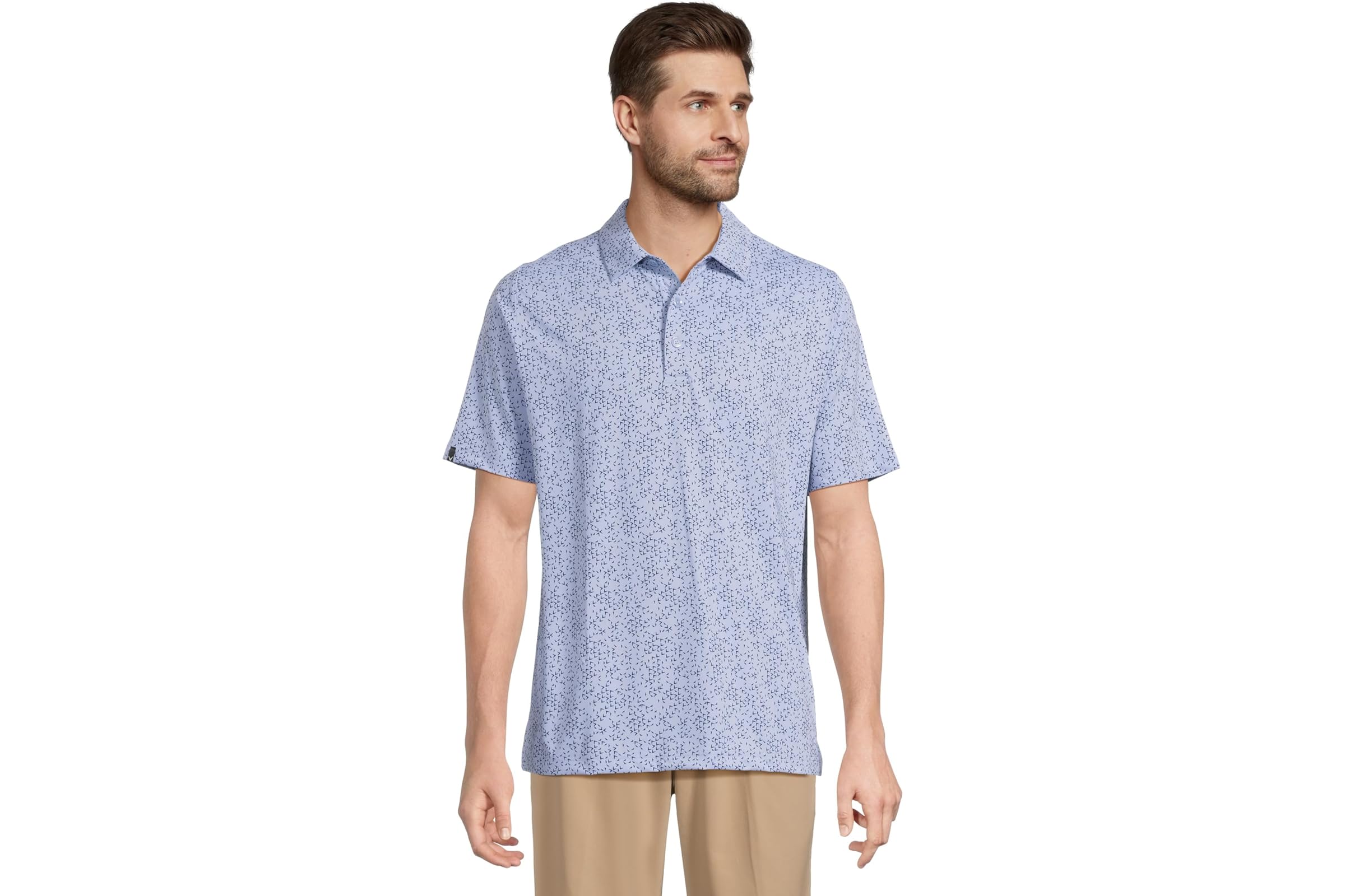 Мужская рубашка Callaway All Over Chev Printed Polo 8390₽