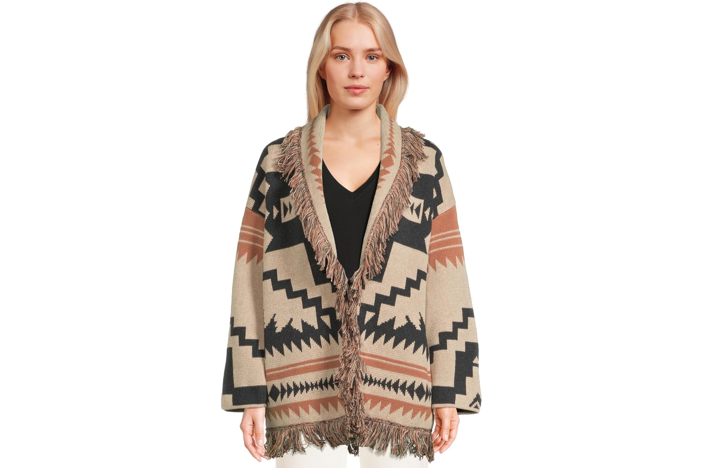 Pendleton Graphic Fringe Cardigan 47190₽