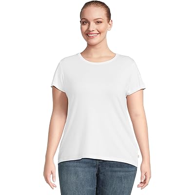 L.L.Bean Soft Stretch Supima Crew Neck Short-Sleeve Tee white