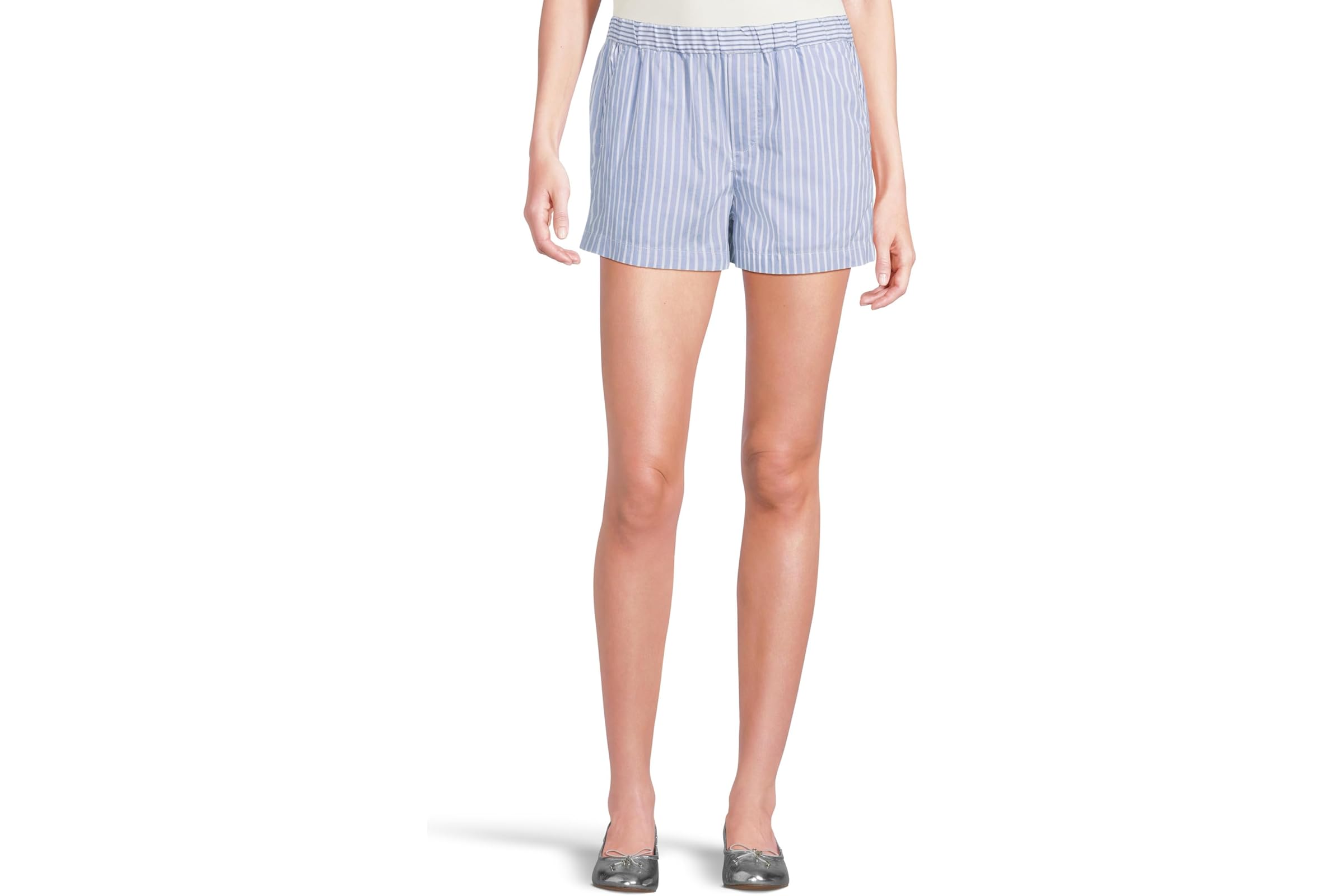Шорты Madewell Boxer Pull-on - Blue Mixed Stripe 5790₽
