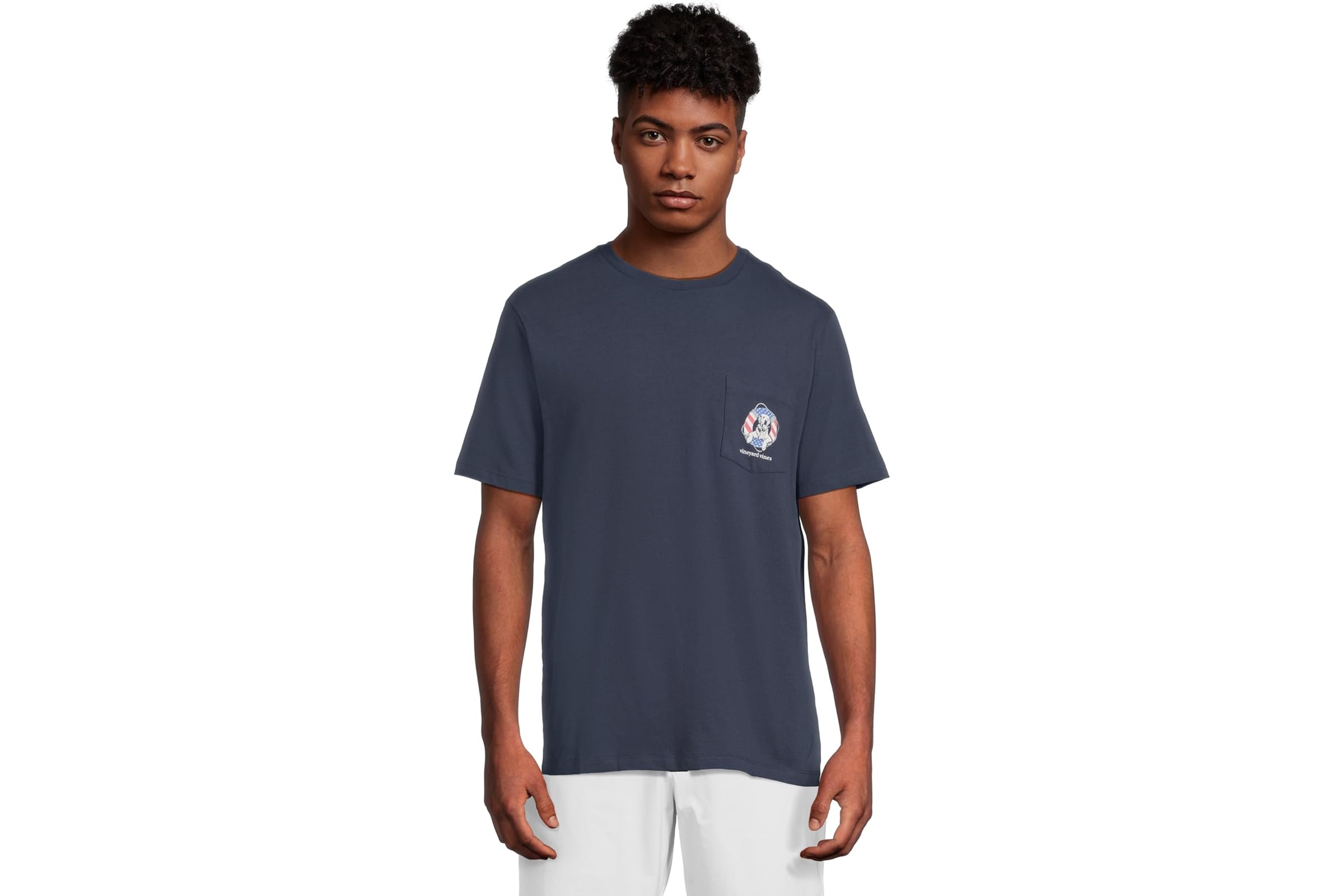 Мужская рубашка Vineyard Vines Usa Dog Life Ring Ss T 5990₽