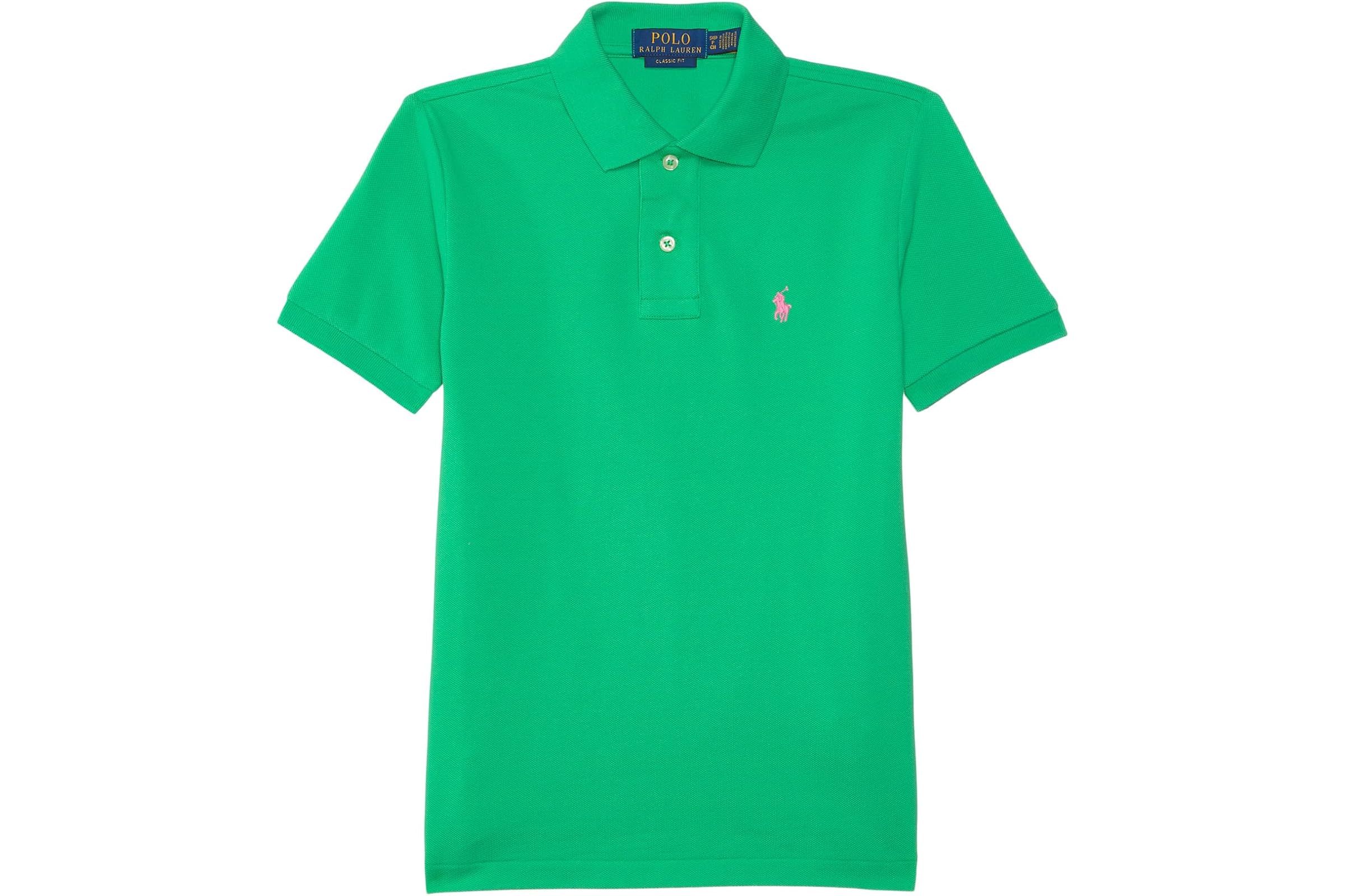 Мужская рубашка Polo Ralph Lauren Kids Classic Fit Cotton Mesh Polo Shirt (Big Kid)