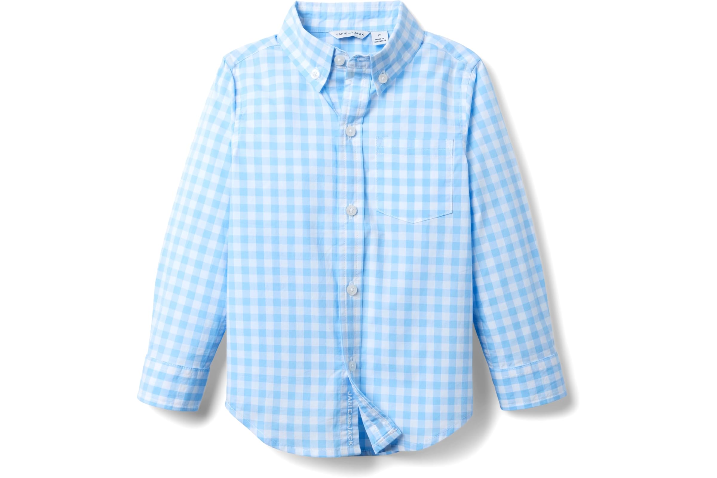 Мужская рубашка Janie and Jack Gingham Button-Down Shirt ToddlerLittle KidBig Kid 6290₽