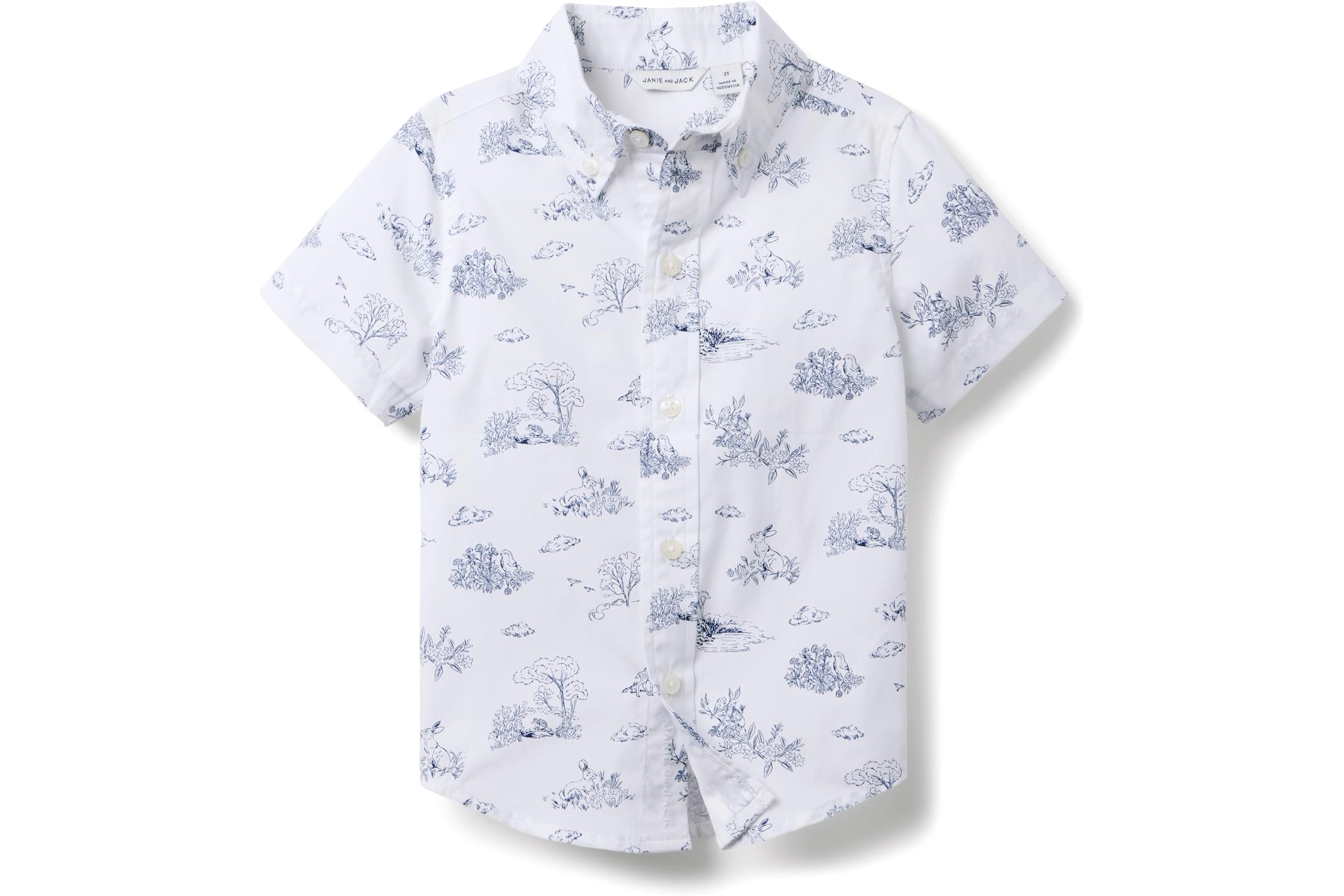 Мужская рубашка Janie and Jack Printed Bunny Top toddlerLittle KidBig Kid 5890₽