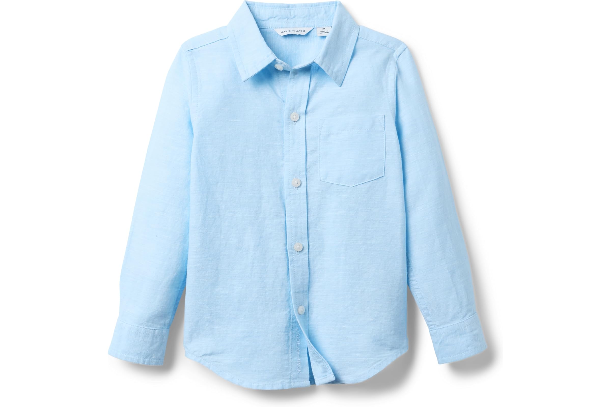 Мужская рубашка Janie and Jack Linen Roll-Up Shirt ToddlerLittle KidBig Kid 7390₽
