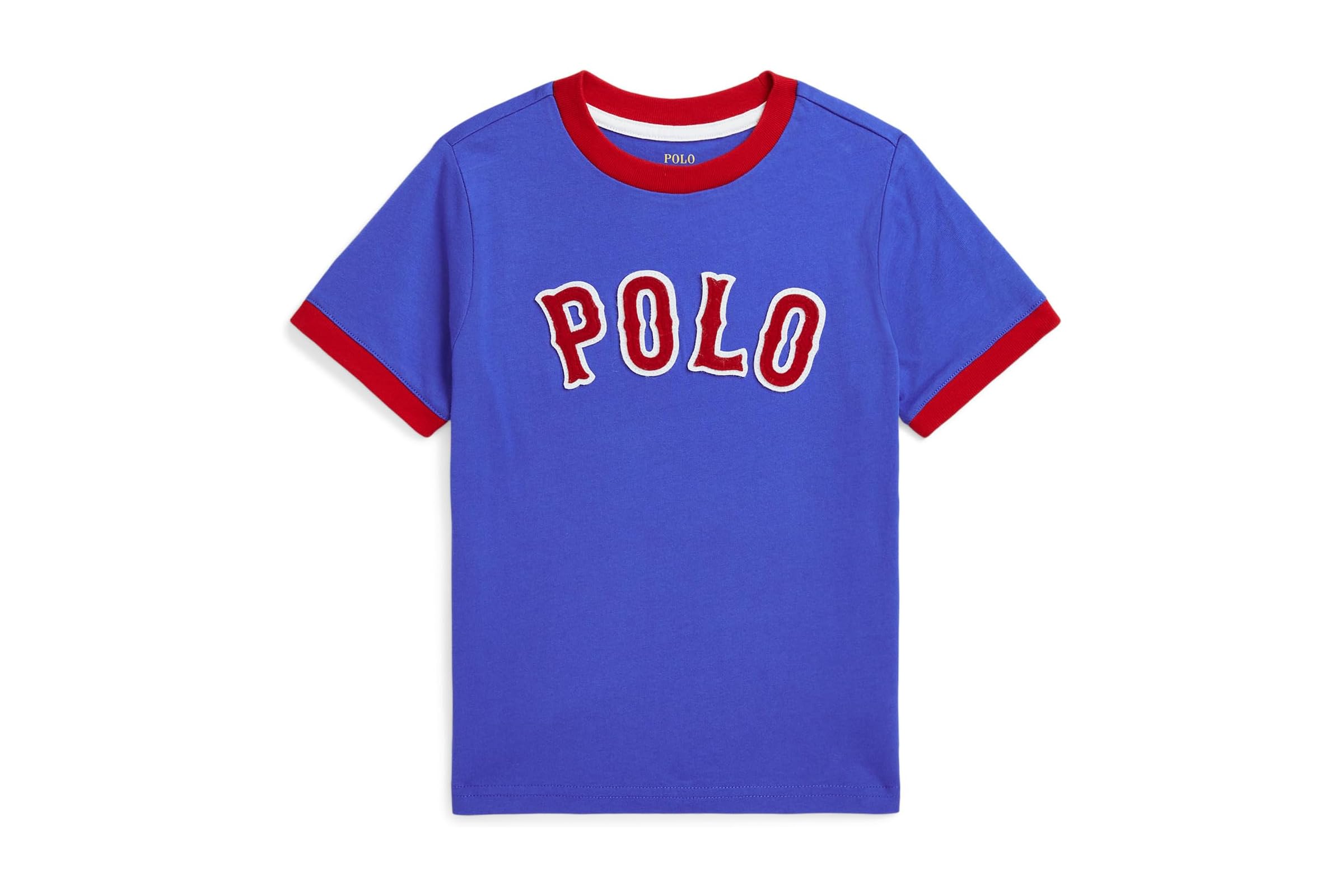 Мужская рубашка Polo Ralph Lauren Kids Baseball-Logo Cotton Jersey Tee ToddlerLittle Kid 4490₽