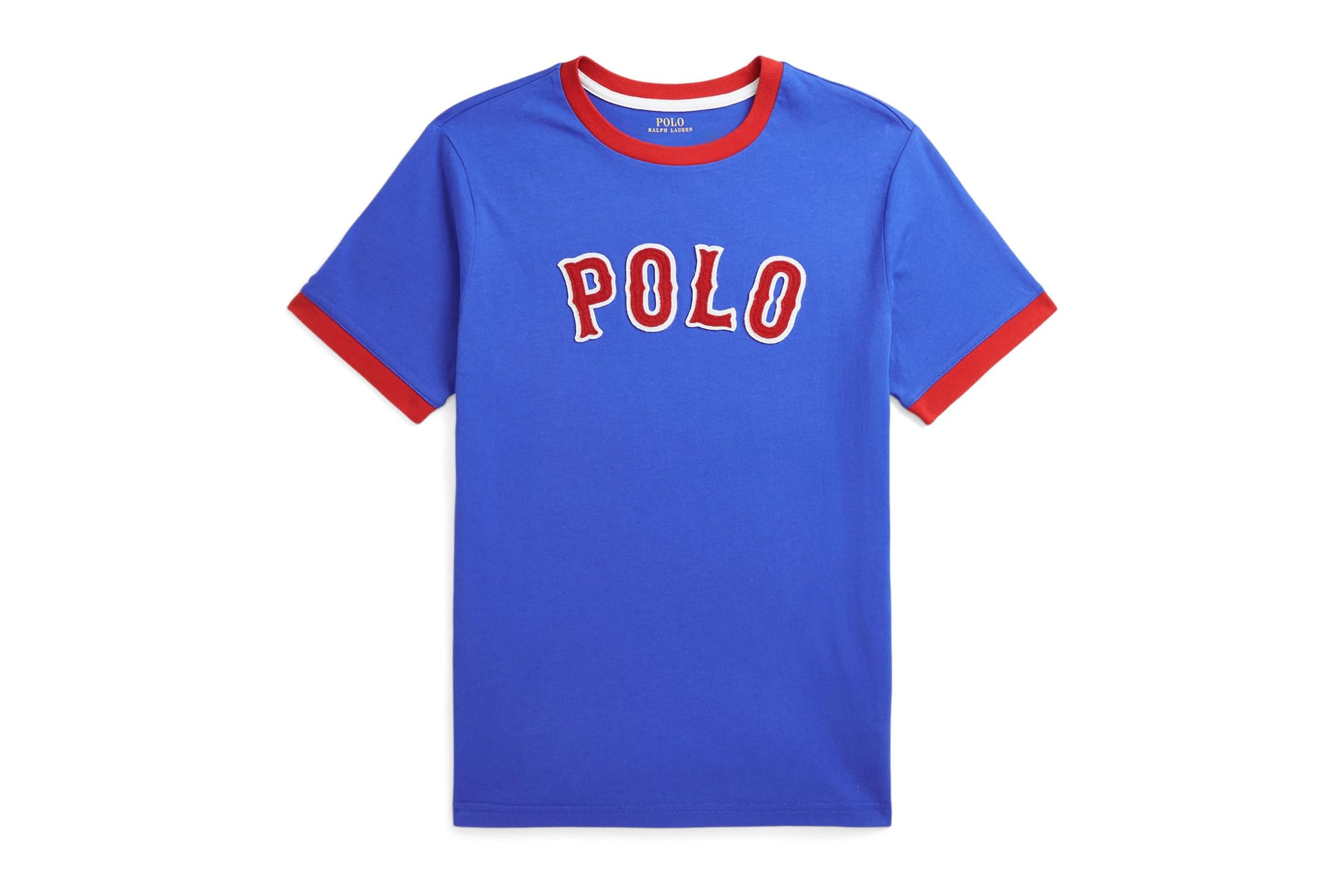 Мужская рубашка Polo Ralph Lauren Kids Baseball-Logo Cotton Jersey Tee Big Kid 4490₽