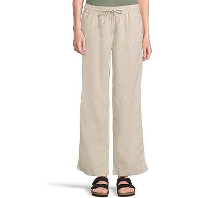 Брюки L.L.Bean Premium Linen Breezy Striped Pull-On Pants