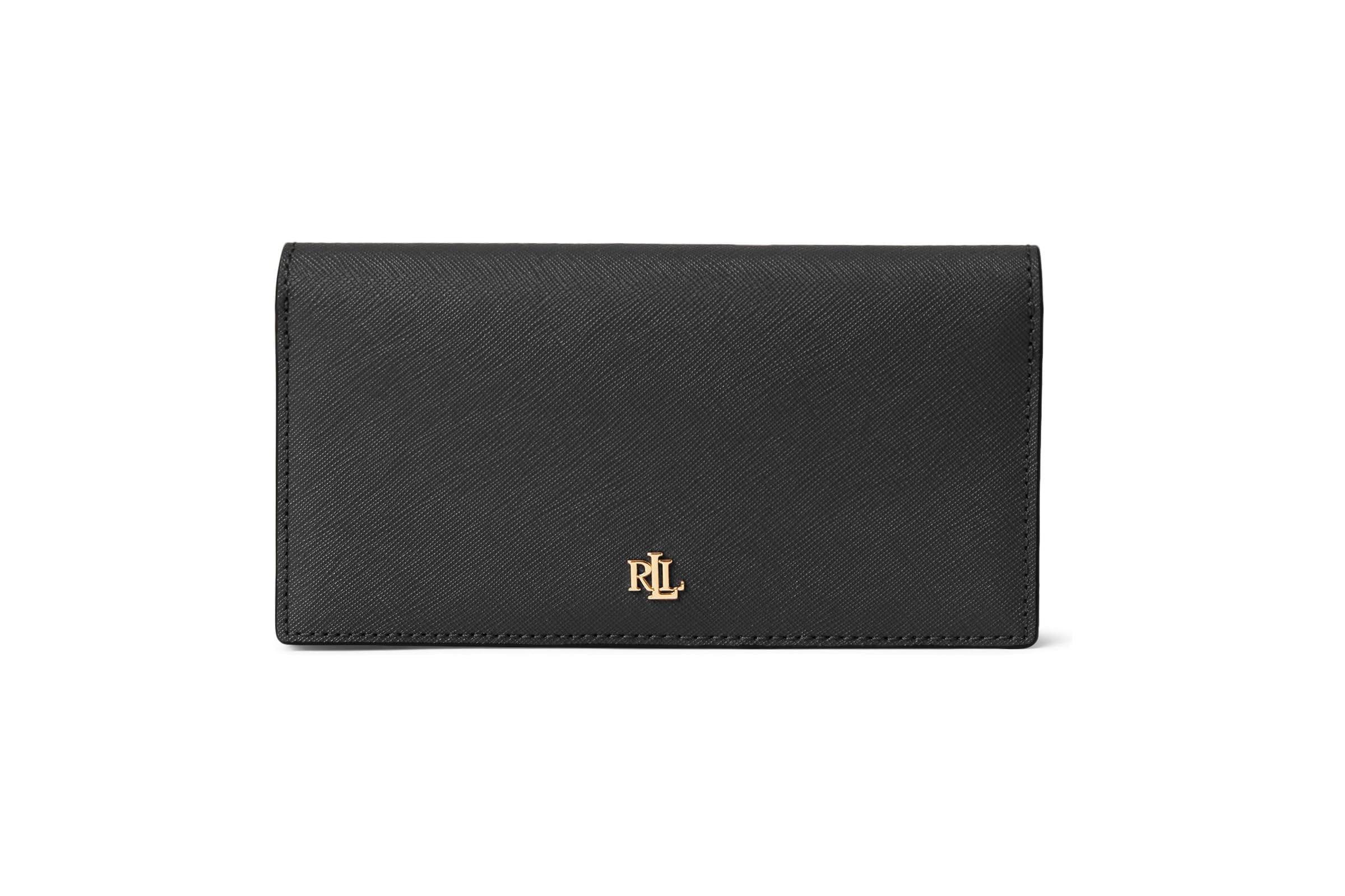 Кошелек Lauren Ralph Lauren Crosshatch Leather Slim Wallet 16290₽