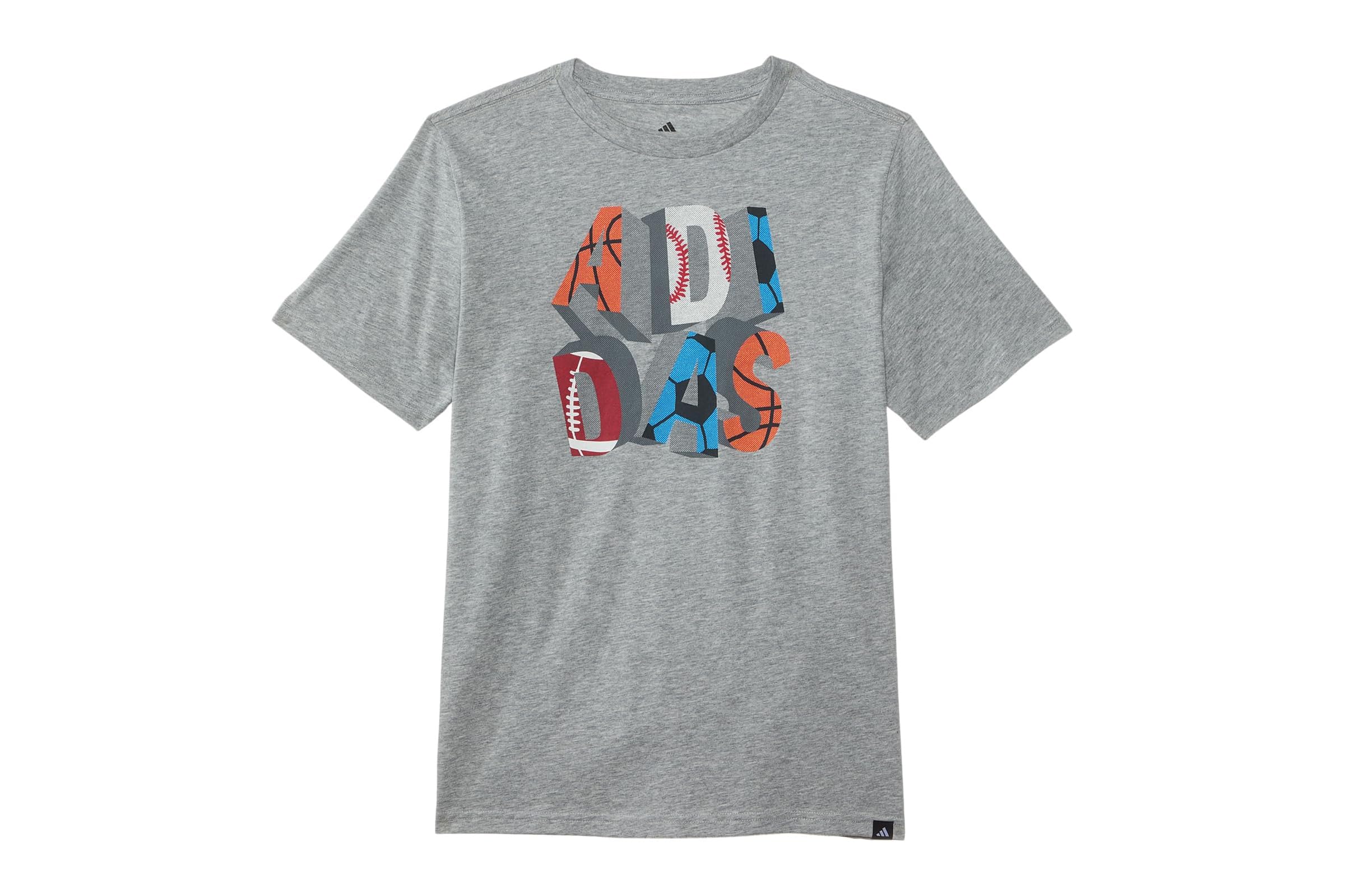 Мужская рубашка adidas Kids Lineage Dimension Heather Tee Big Kids 3390₽