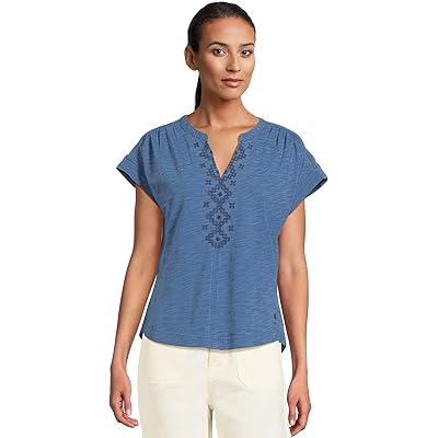 Tommy Bahama Dani Jersey Cross Stitch Tee