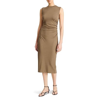 Платье Vince Sleeveless Waist Gather Dress