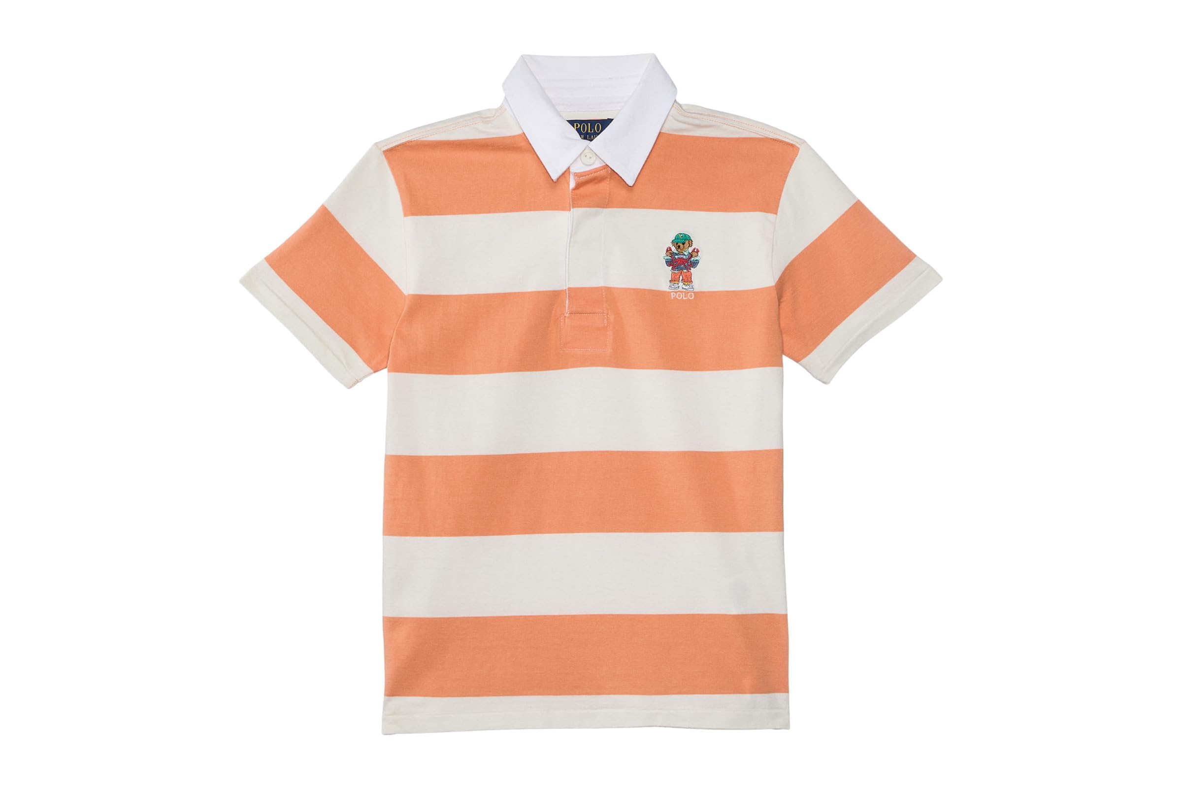 Мужская рубашка Polo Ralph Lauren Kids Polo Bear Short-Sleeve Rugby Shirt Big Kid 7890₽
