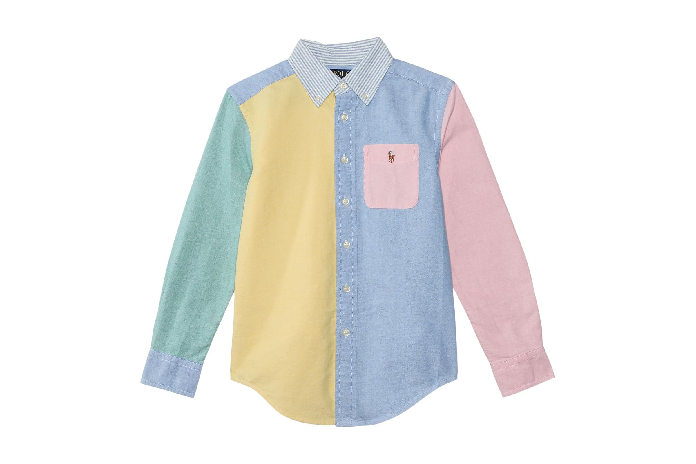 Мужская рубашка Polo Ralph Lauren Kids Cotton Oxford Fun Shirt Big Kid 12390₽