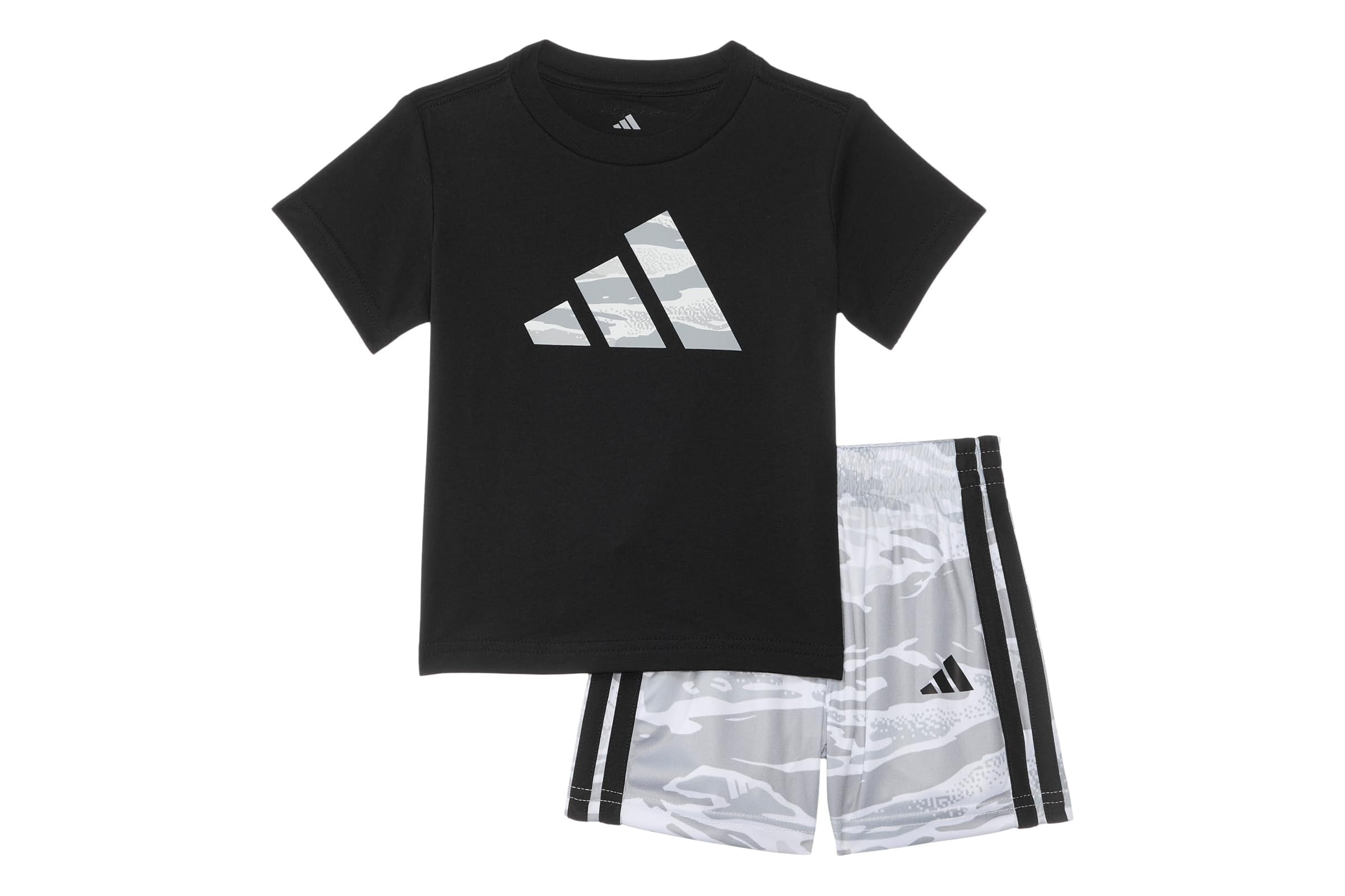 Шорты adidas Kids Cotton Tee - Aop Camo Short Set (Infant)