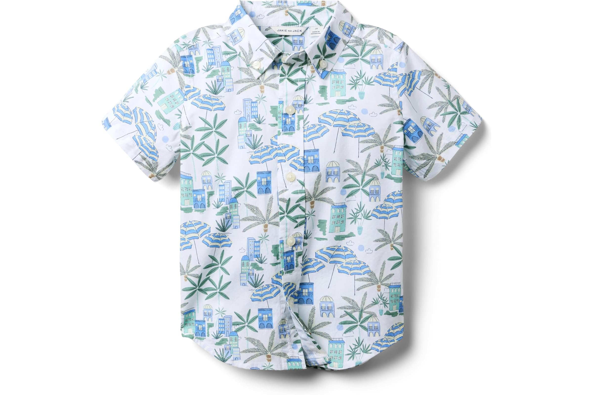 Мужская рубашка Janie and Jack Surfer Print Shirt toddlerLittle KidBig Kid 5890₽