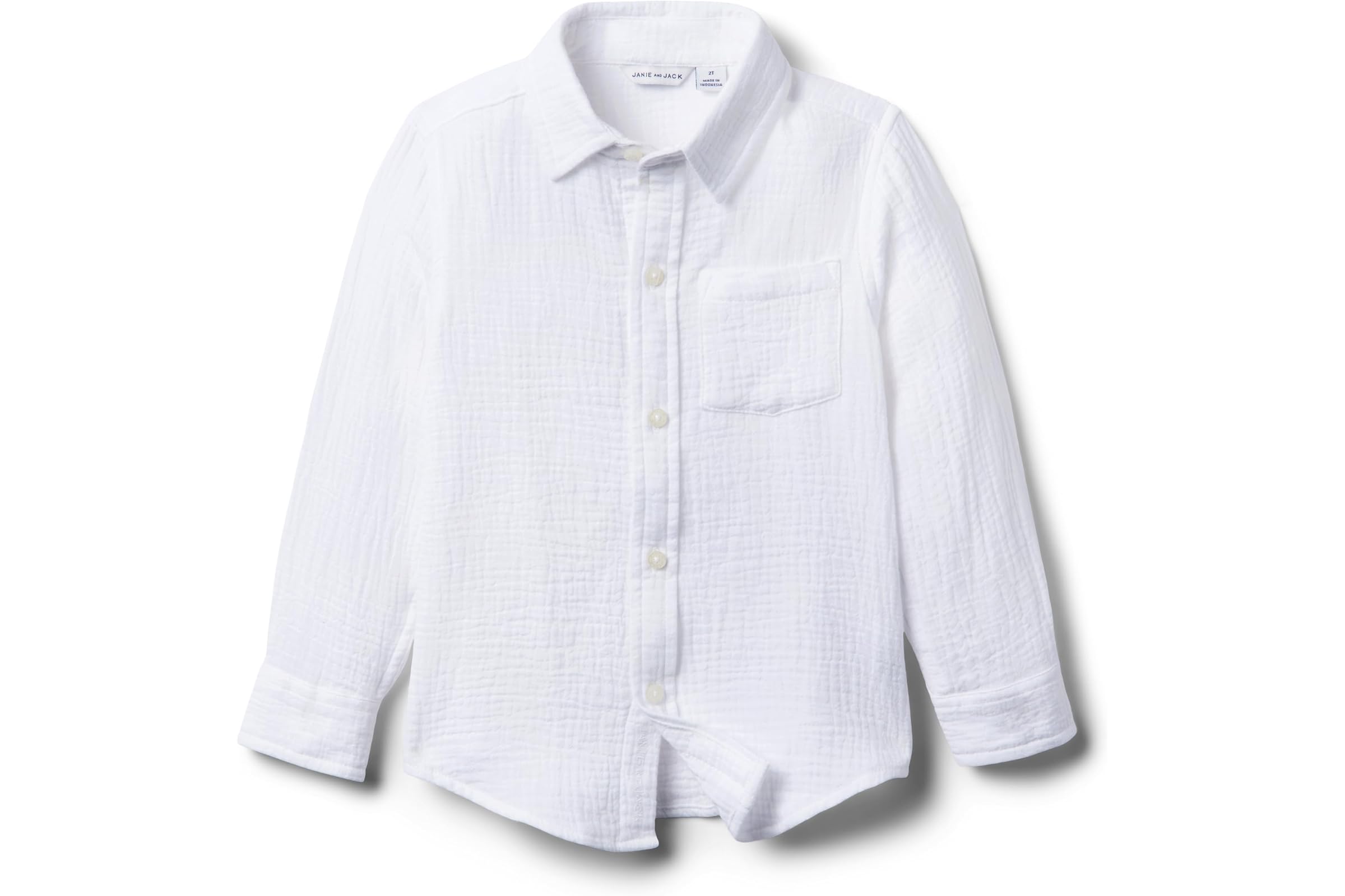Мужская рубашка Janie and Jack Gauze Roll-Up Shirt toddlerLittle KidBig Kid 4890₽