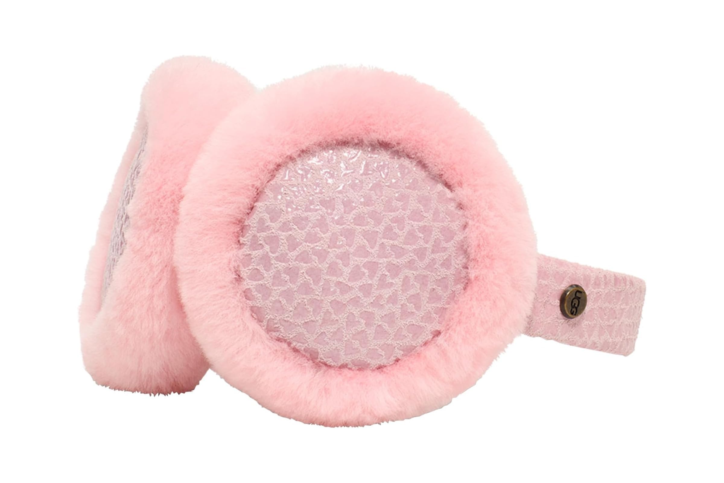 UGG Kids Pink Hearts Earmuff (Toddler/Little Kids)