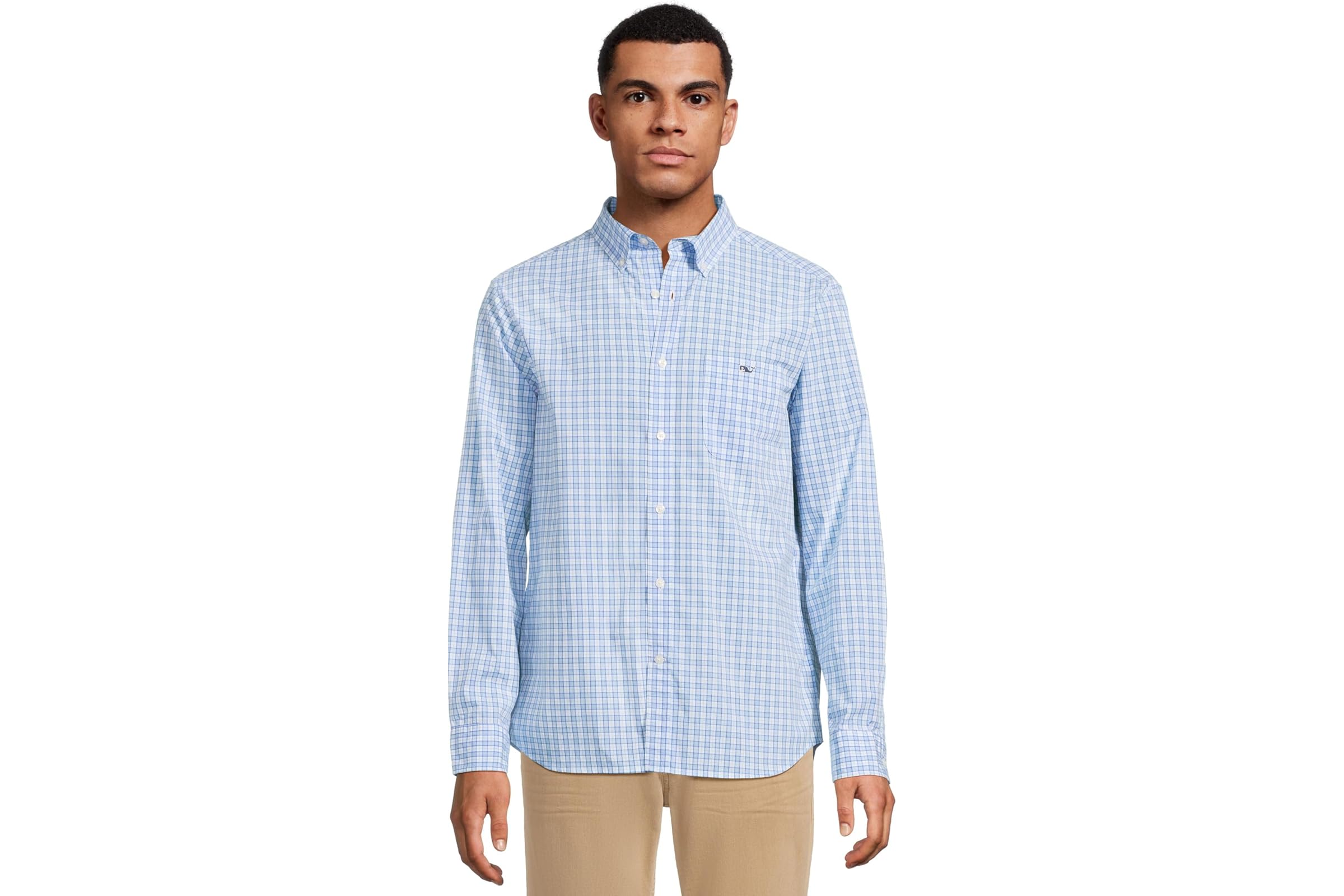 Мужская рубашка Vineyard Vines Tobago Check Perfect Wash Poplin Shirt 16990₽