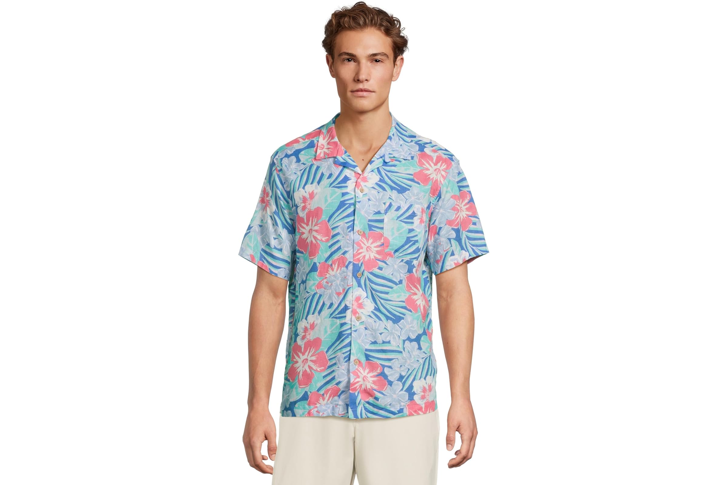 Мужская рубашка Vineyard Vines Island Floral Short Sleeve Cabana Shirt 18690₽
