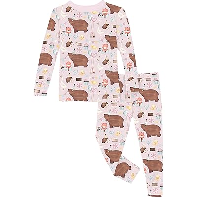 Пижама Kickee Pants Kids Print Long Sleeve Pajama Set (Toddler/Little Kids/Big Kids)