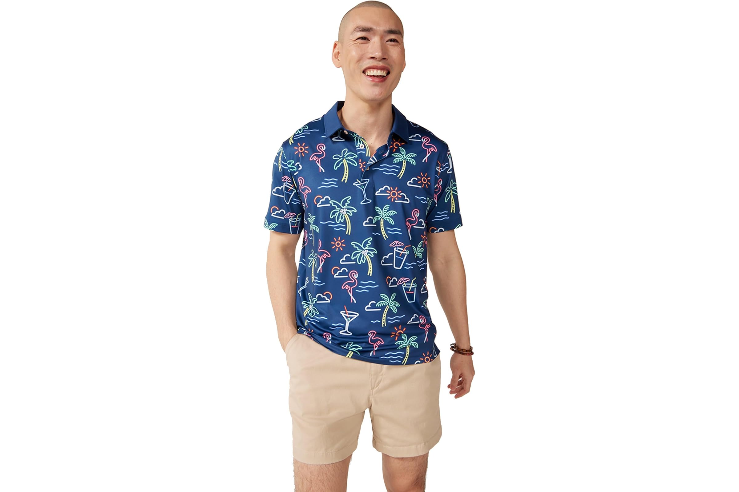 Мужская рубашка Chubbies The Neon Light (Performance Polo)